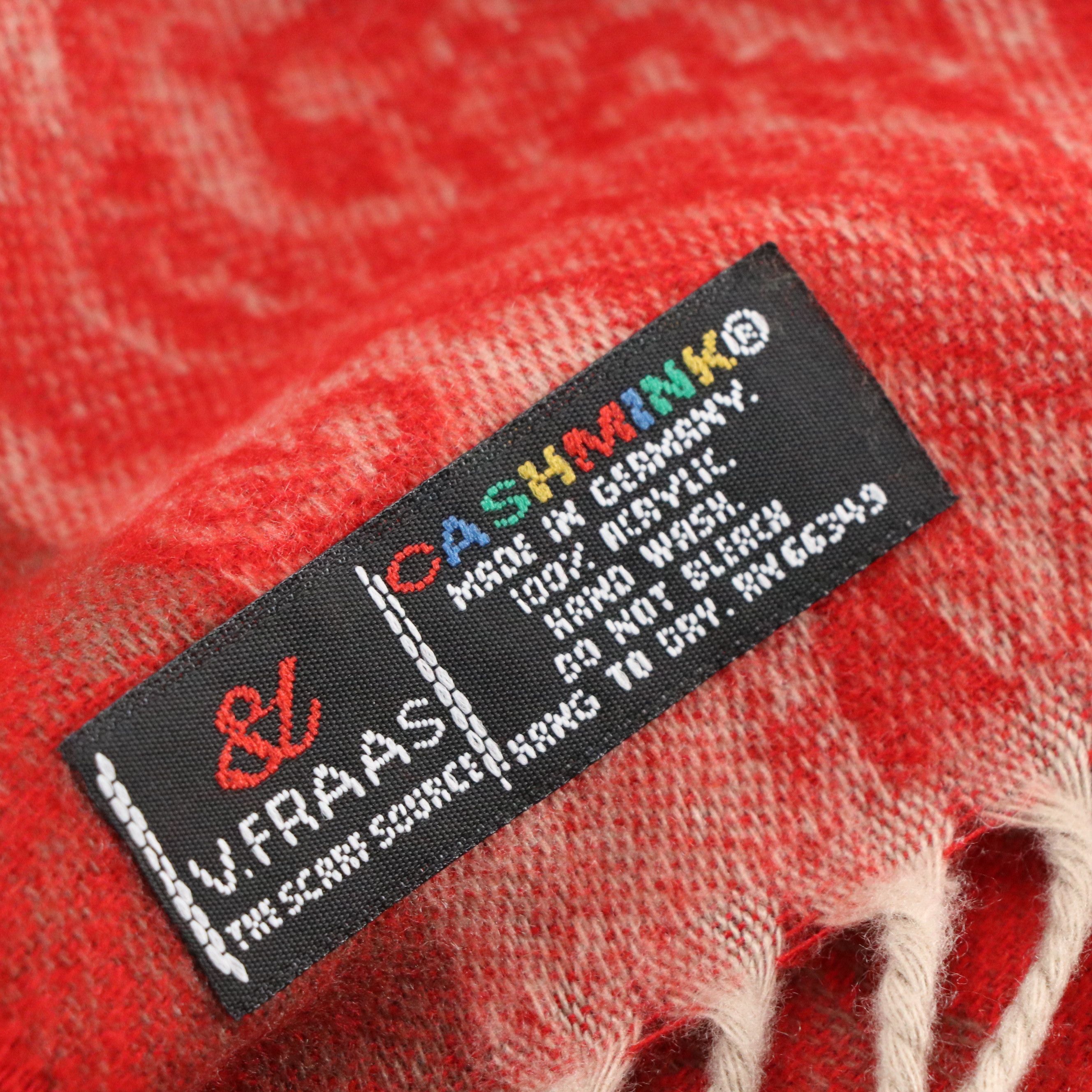 Van Raalte Grey Leather Gloves with Cashmink and Other Acrylic Fringe Scarves