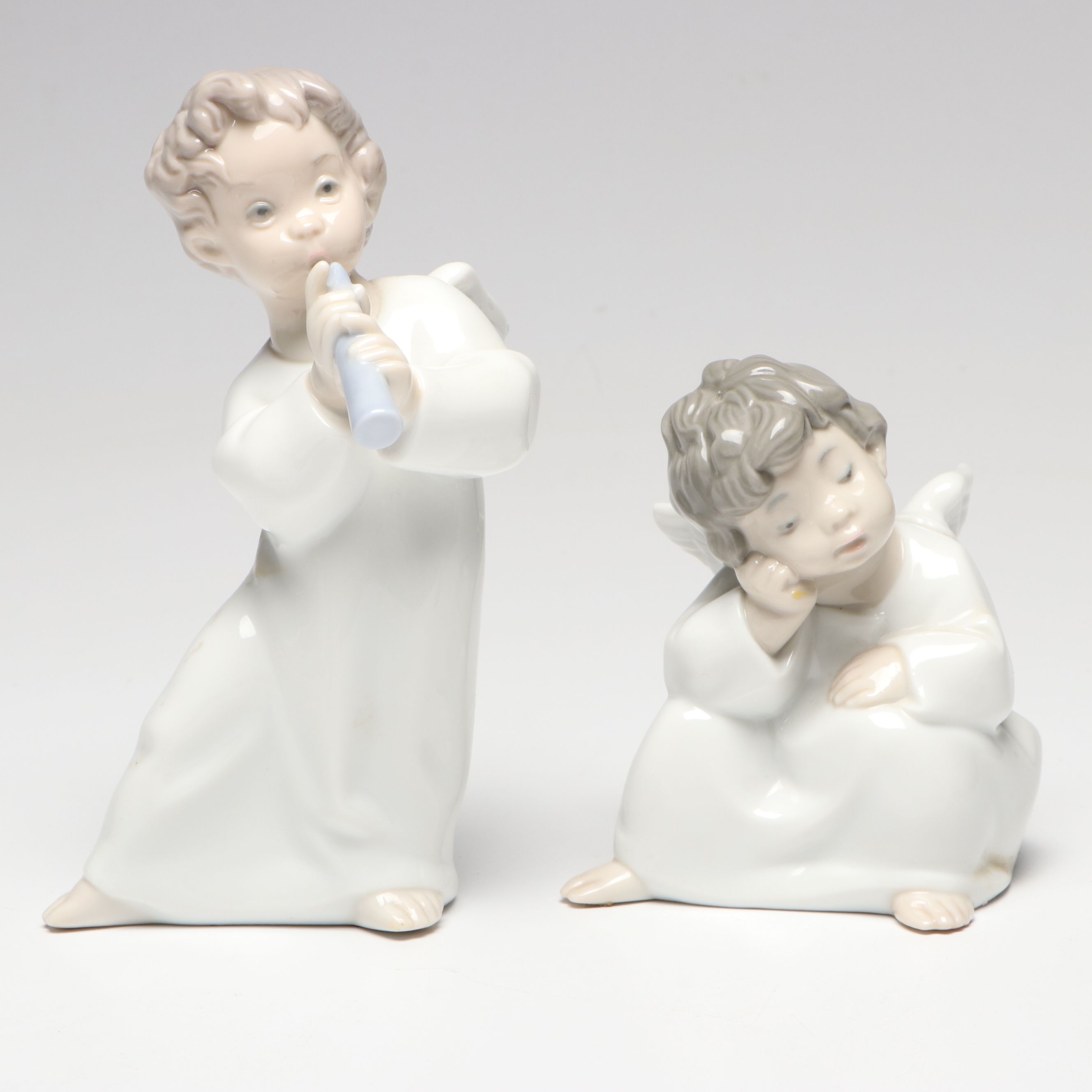 Lladró "Making a Wish" and More Lladró Porcelain Angel Figures