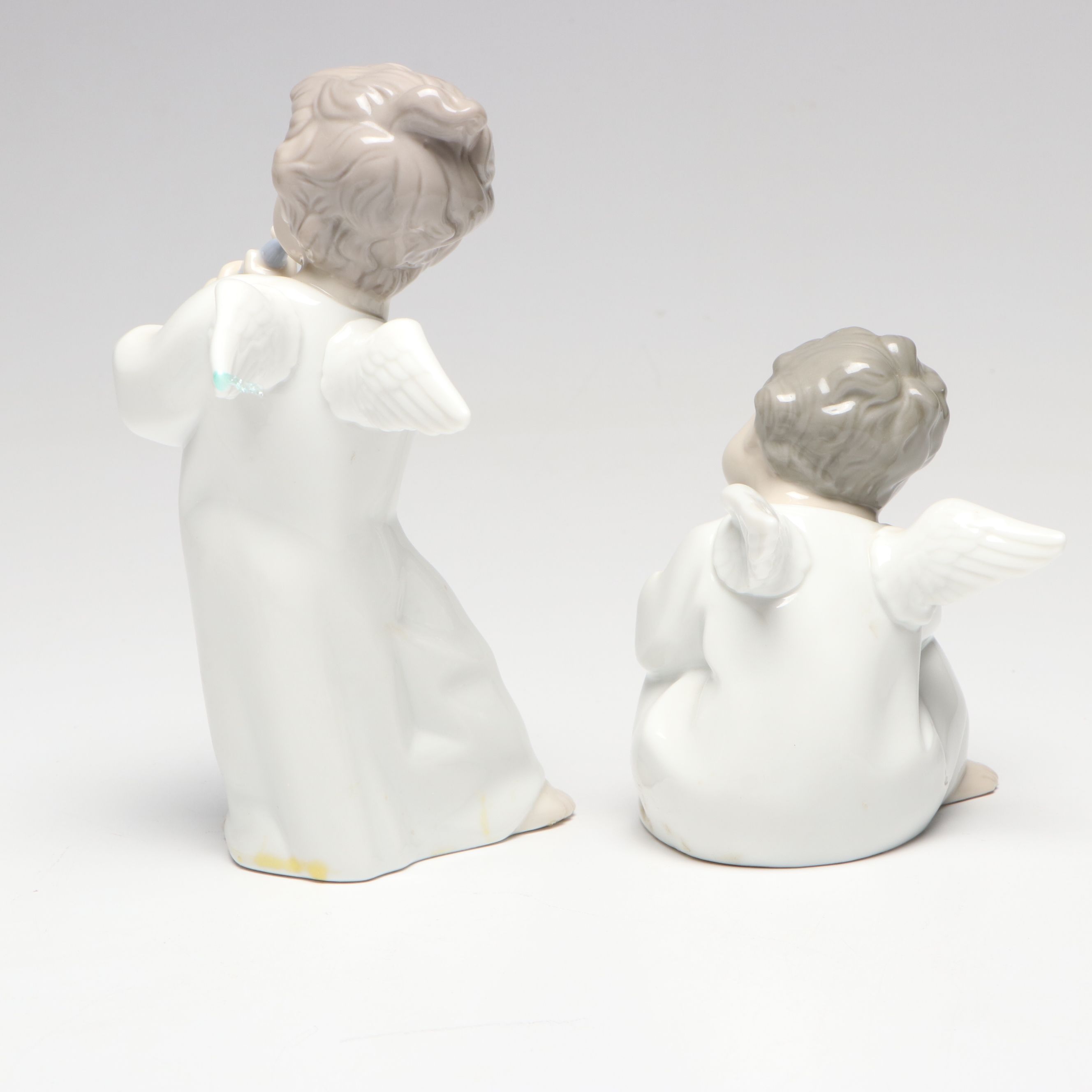 Lladró "Making a Wish" and More Lladró Porcelain Angel Figures