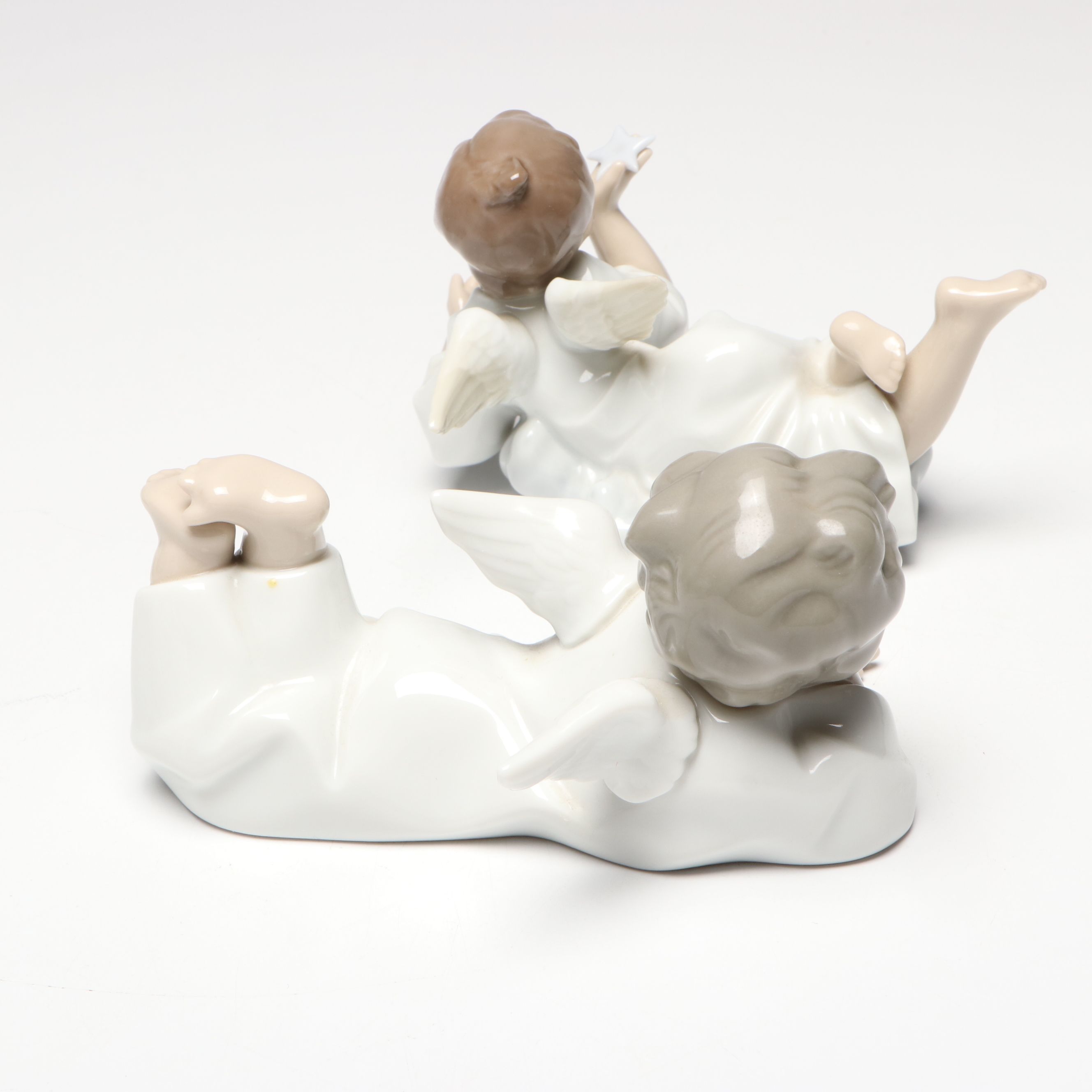 Lladró "Making a Wish" and More Lladró Porcelain Angel Figures