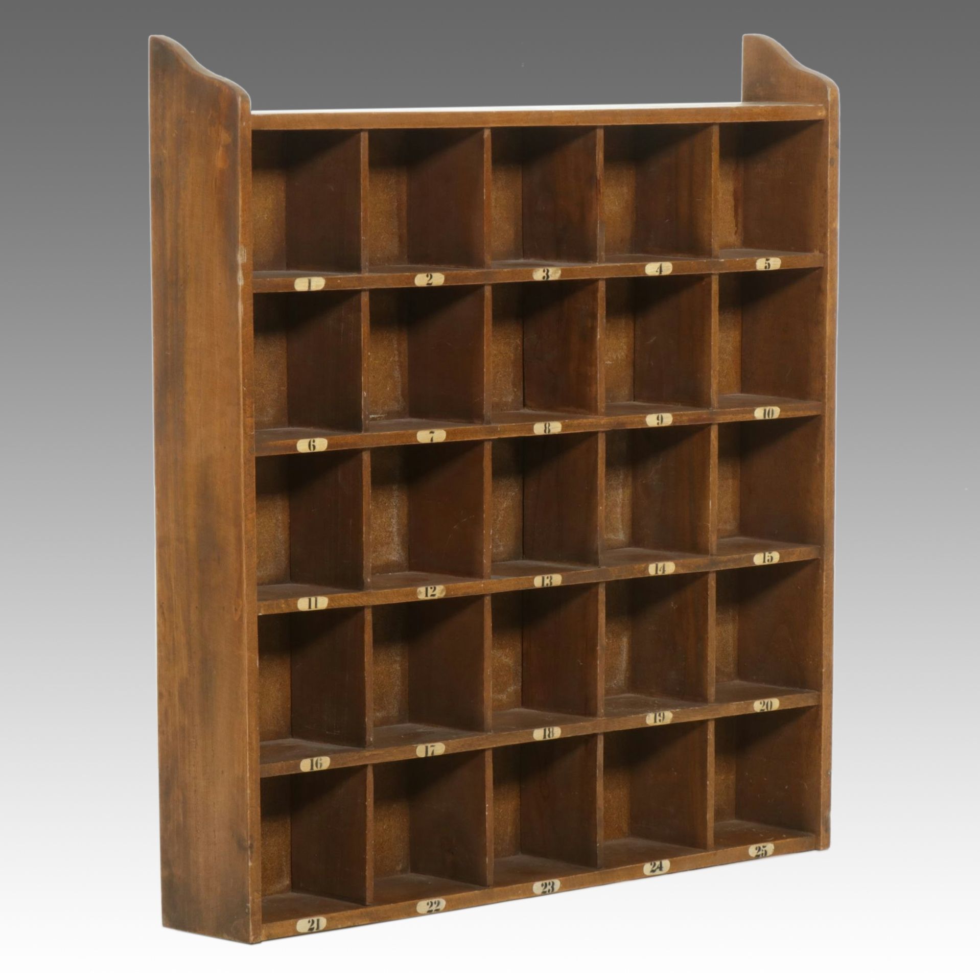 Wall Mounted Wood Sortation Shelf
