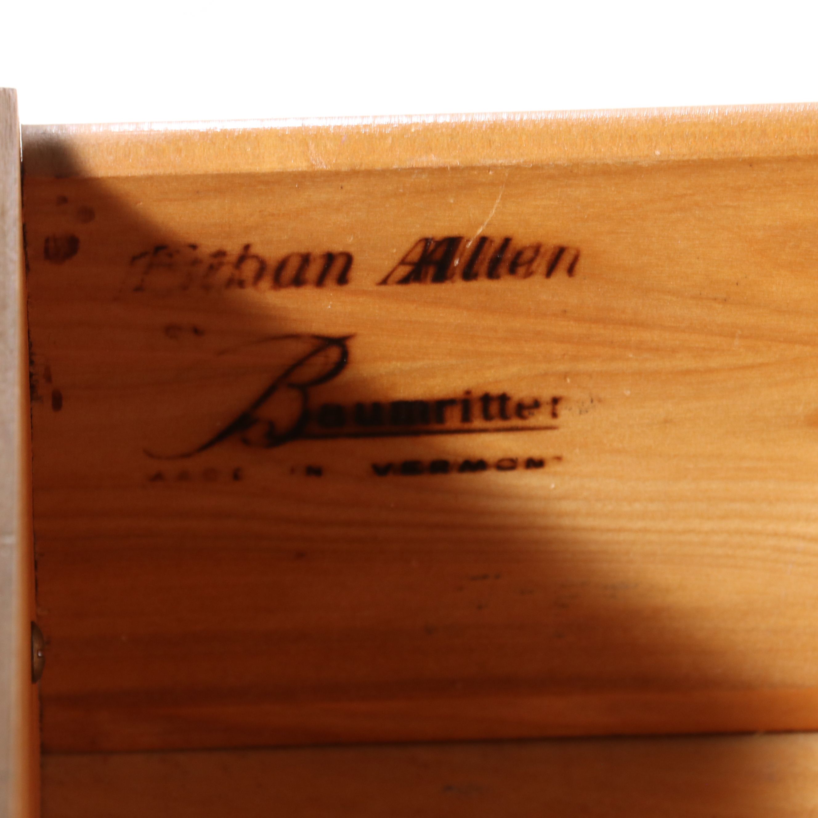 Ethan Allen Baumritter Birch Colonial Revival Dry Sink Cabinet