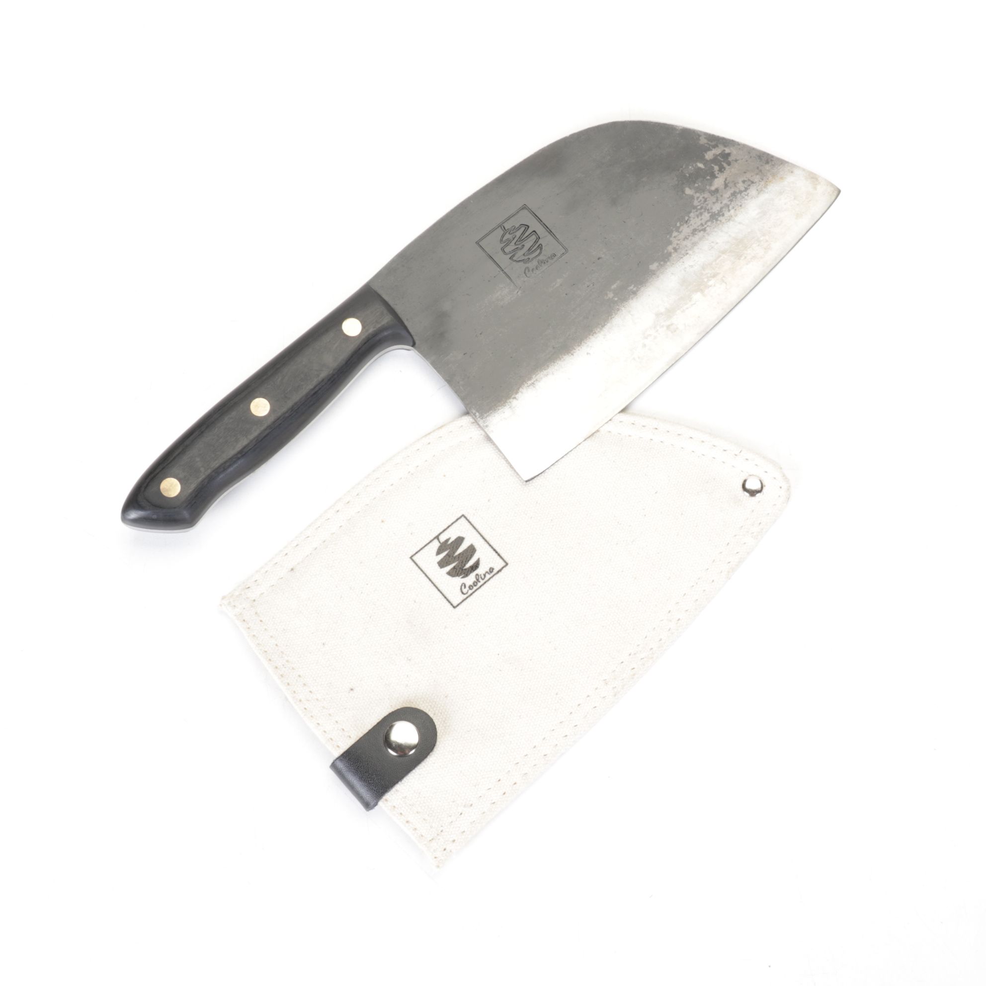 Coolina "Big Badass" Hand-Forged Kitchen Knife Trio With Promaja 6" Chef's Knife