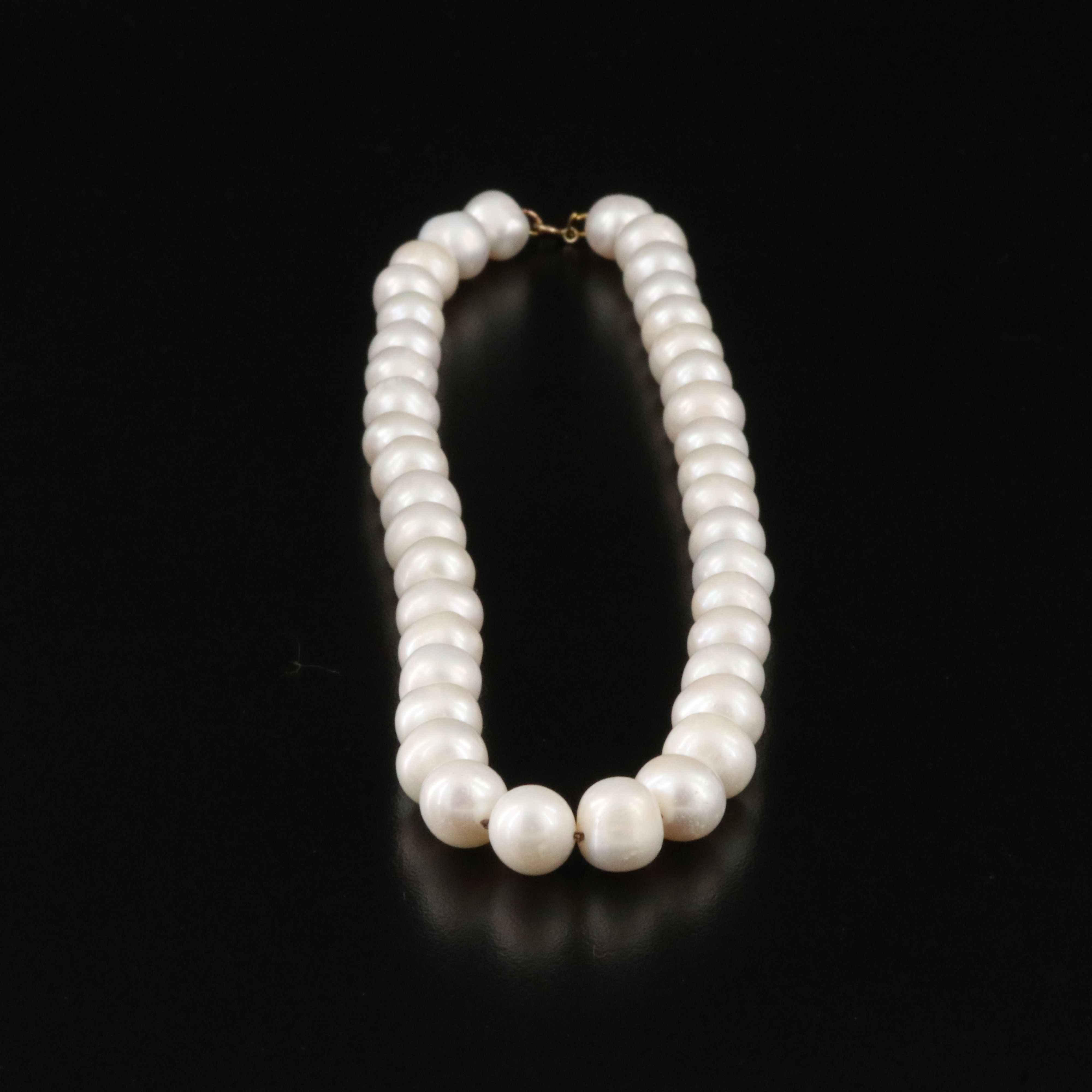 9.00 × 10.00 MM Pearl Necklace with 14K Clasp