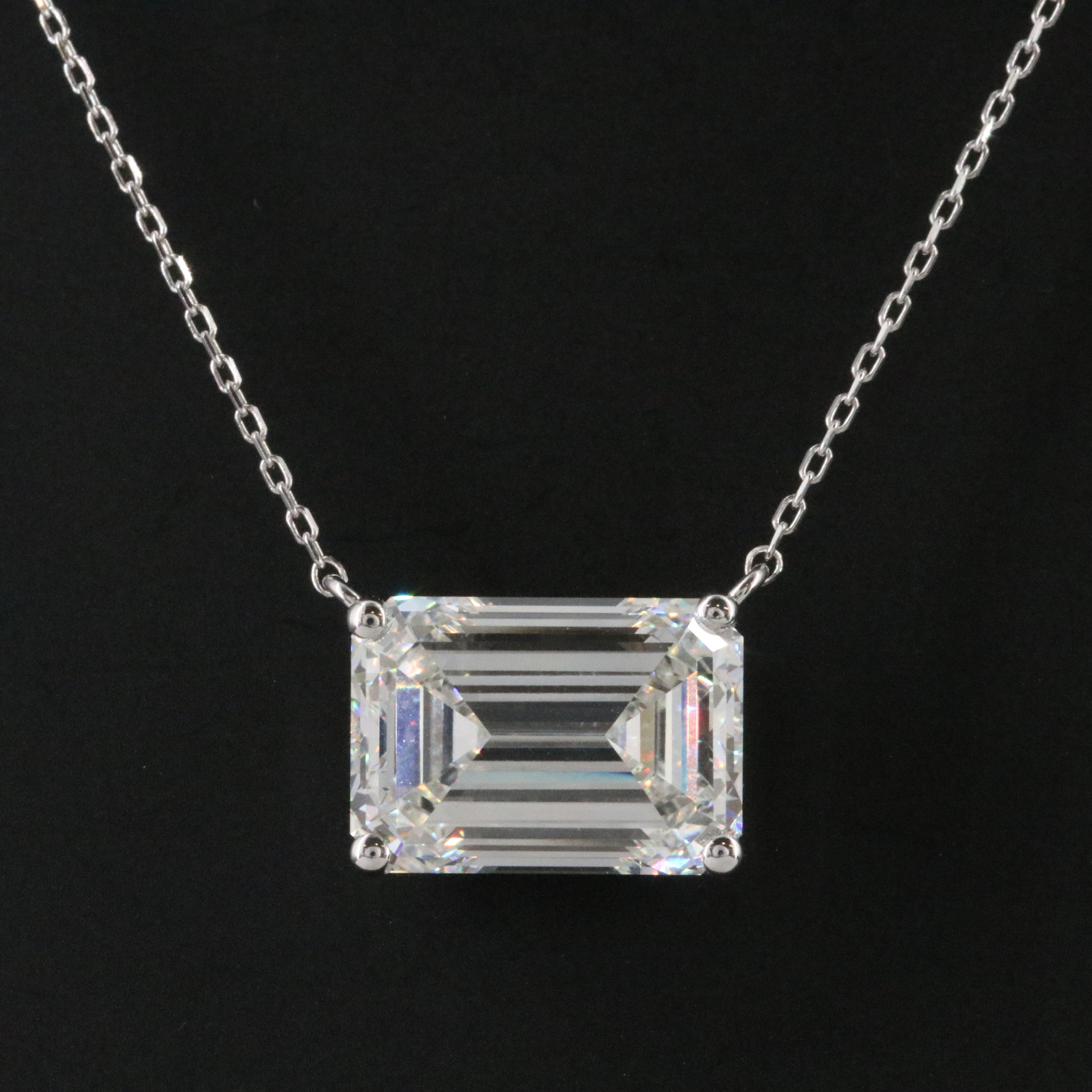 14K 10.14 CT Lab Grown Diamond Necklace with IGI Report