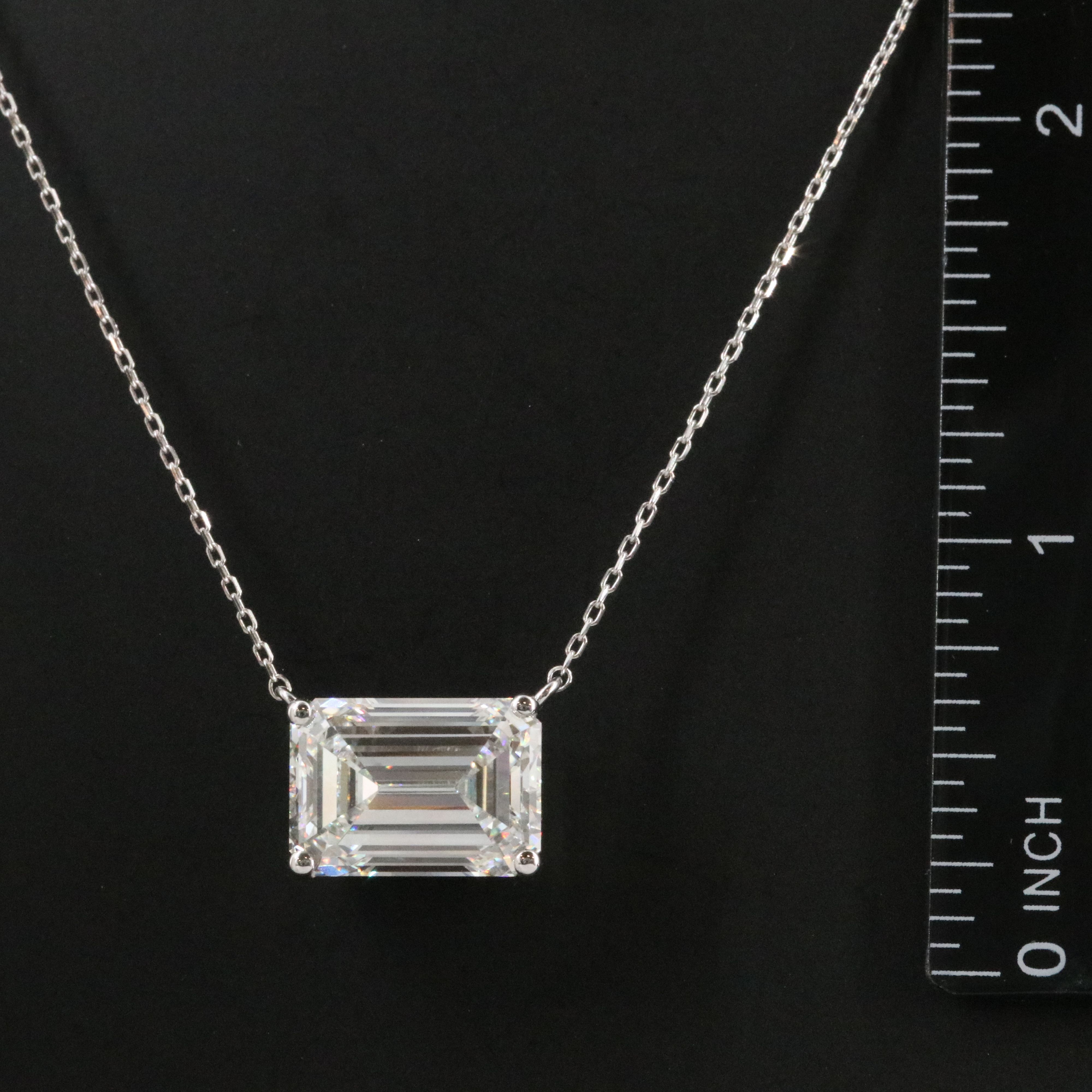 14K 10.14 CT Lab Grown Diamond Necklace with IGI Report