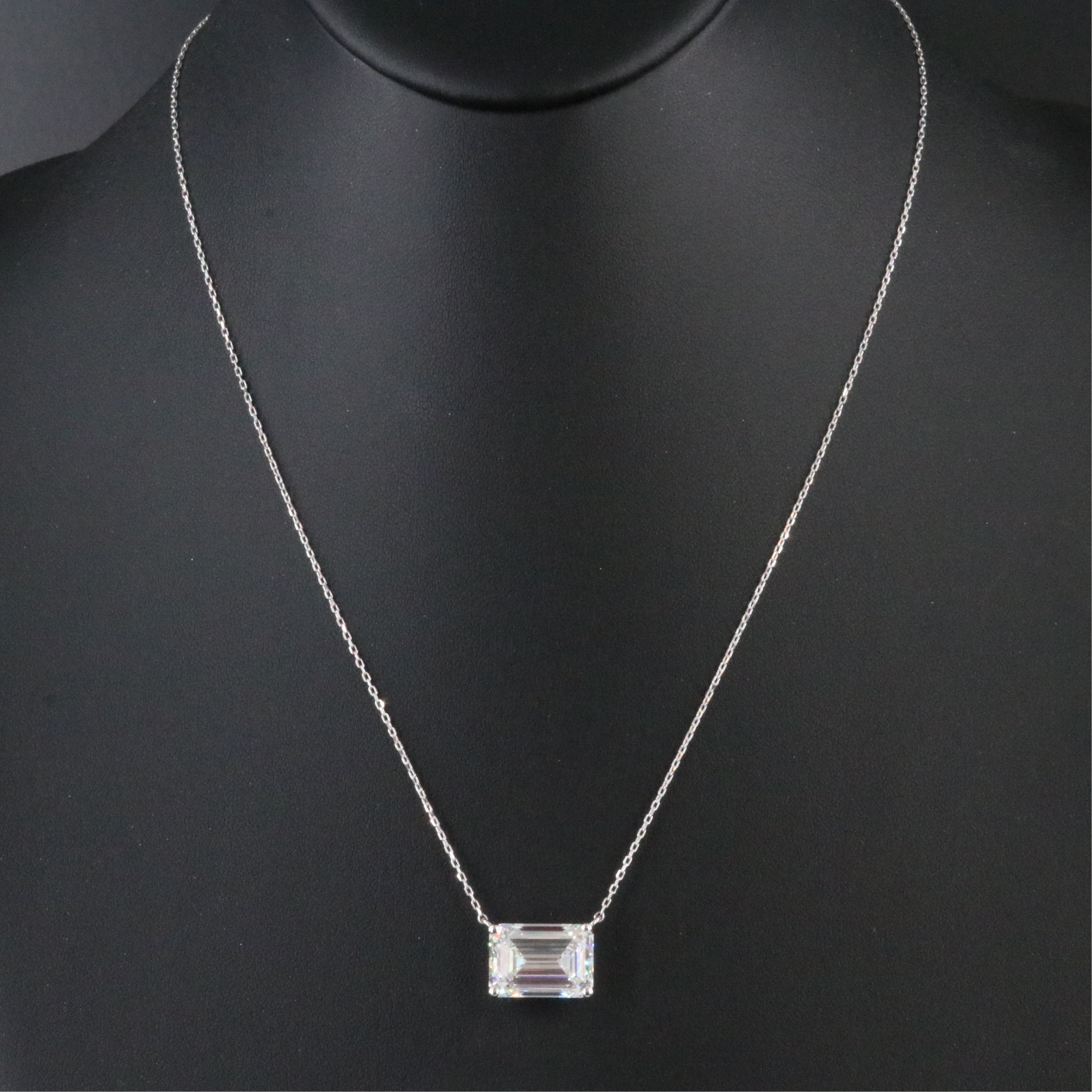 14K 10.14 CT Lab Grown Diamond Necklace with IGI Report