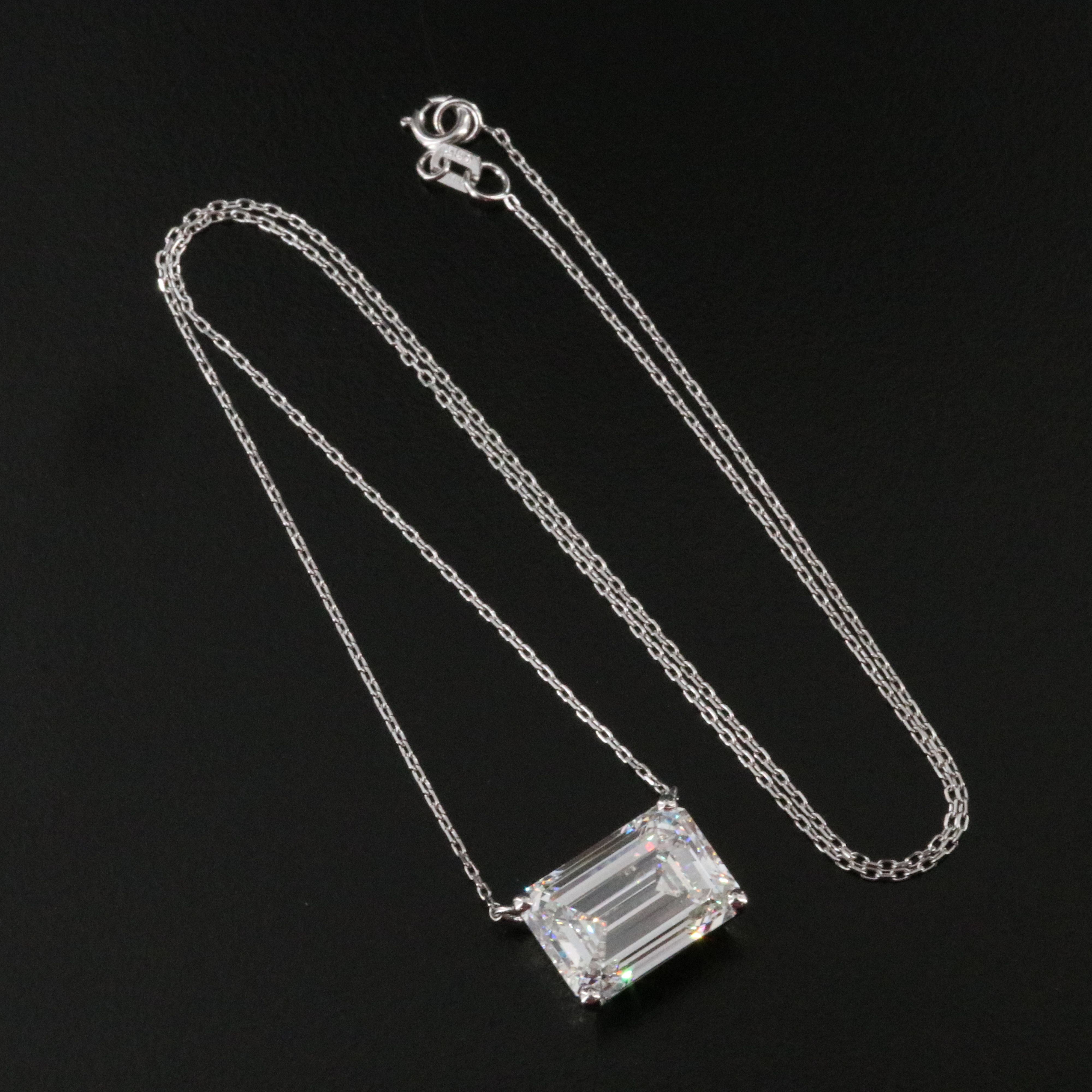 14K 10.14 CT Lab Grown Diamond Necklace with IGI Report