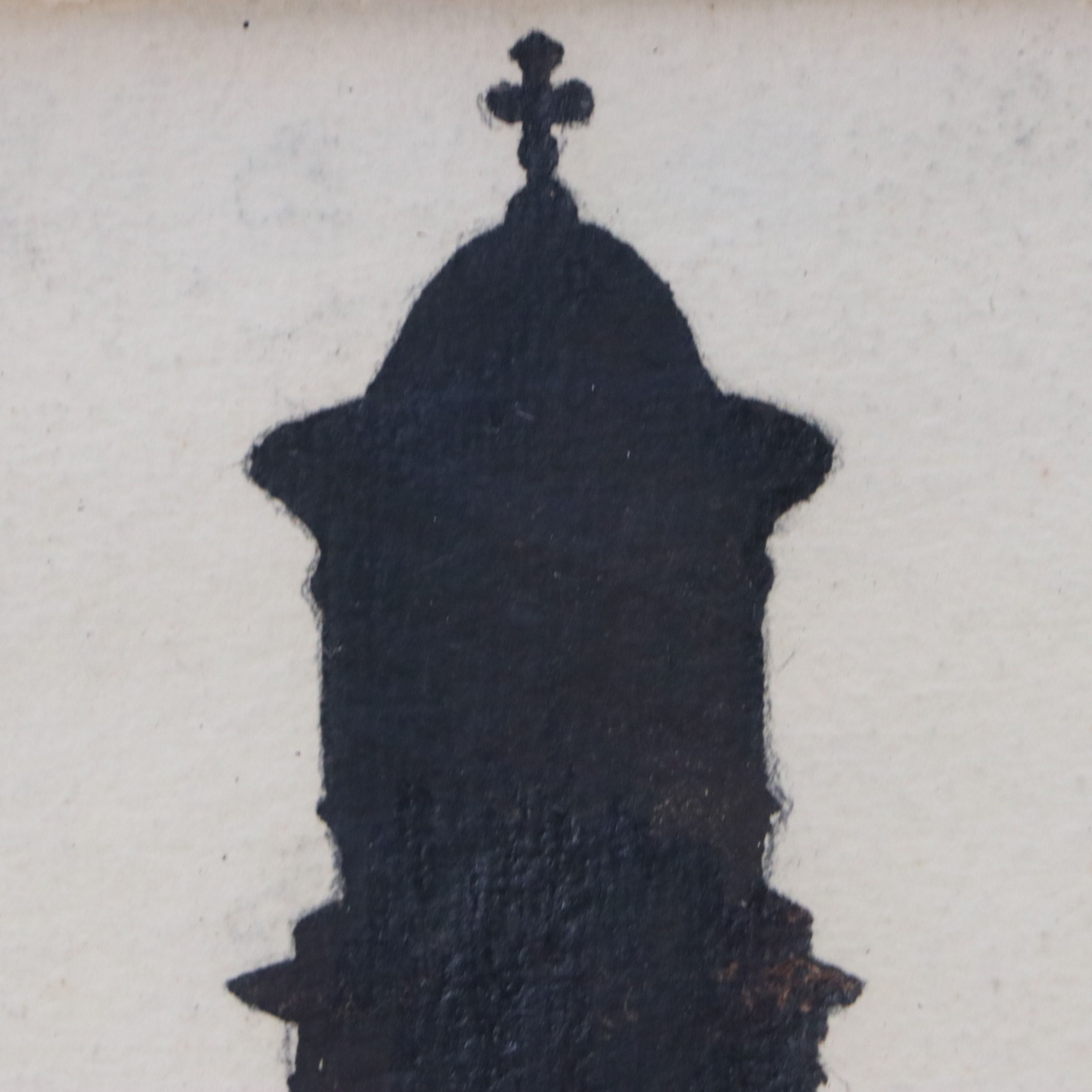 Corwin S. Rife Watercolor of Streetscape with Church, Mid to Late 20th Century