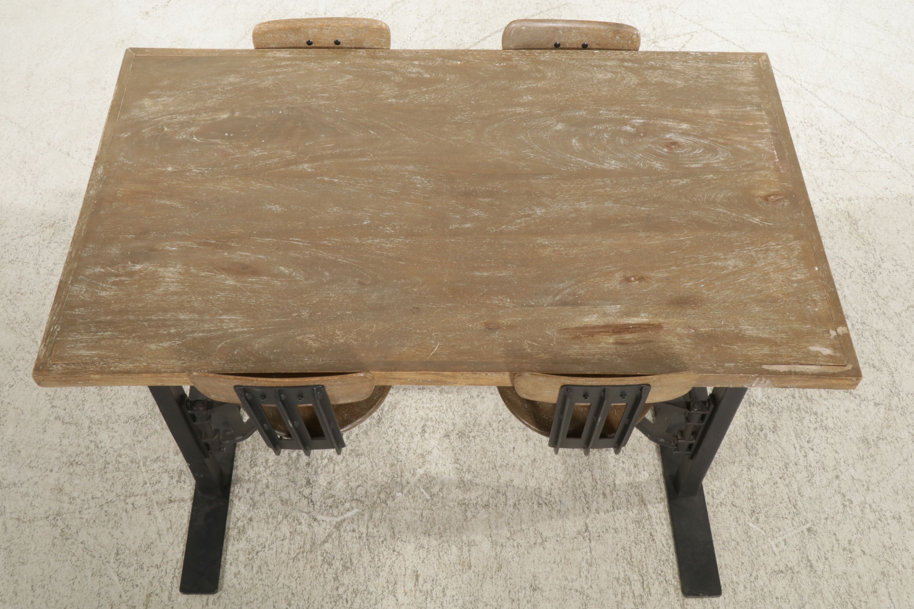 Restoration Hardware Child's Dining Table with Swing-Out Seats