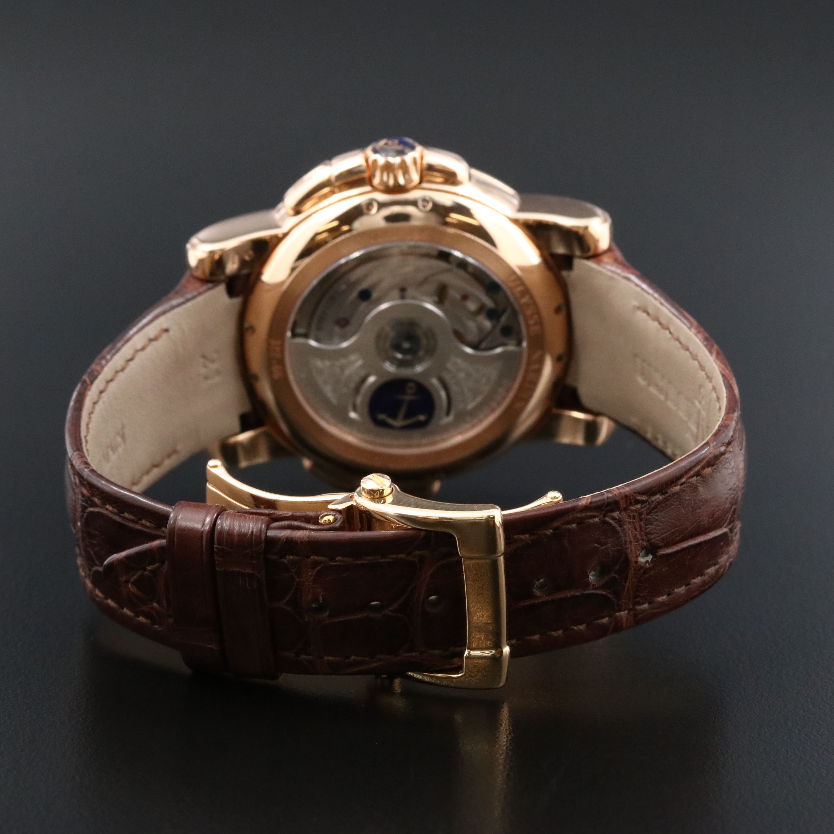 18K Ulysse Nardin GMT Perpetual Calendar Limited Edition Automatic Watch 322.66