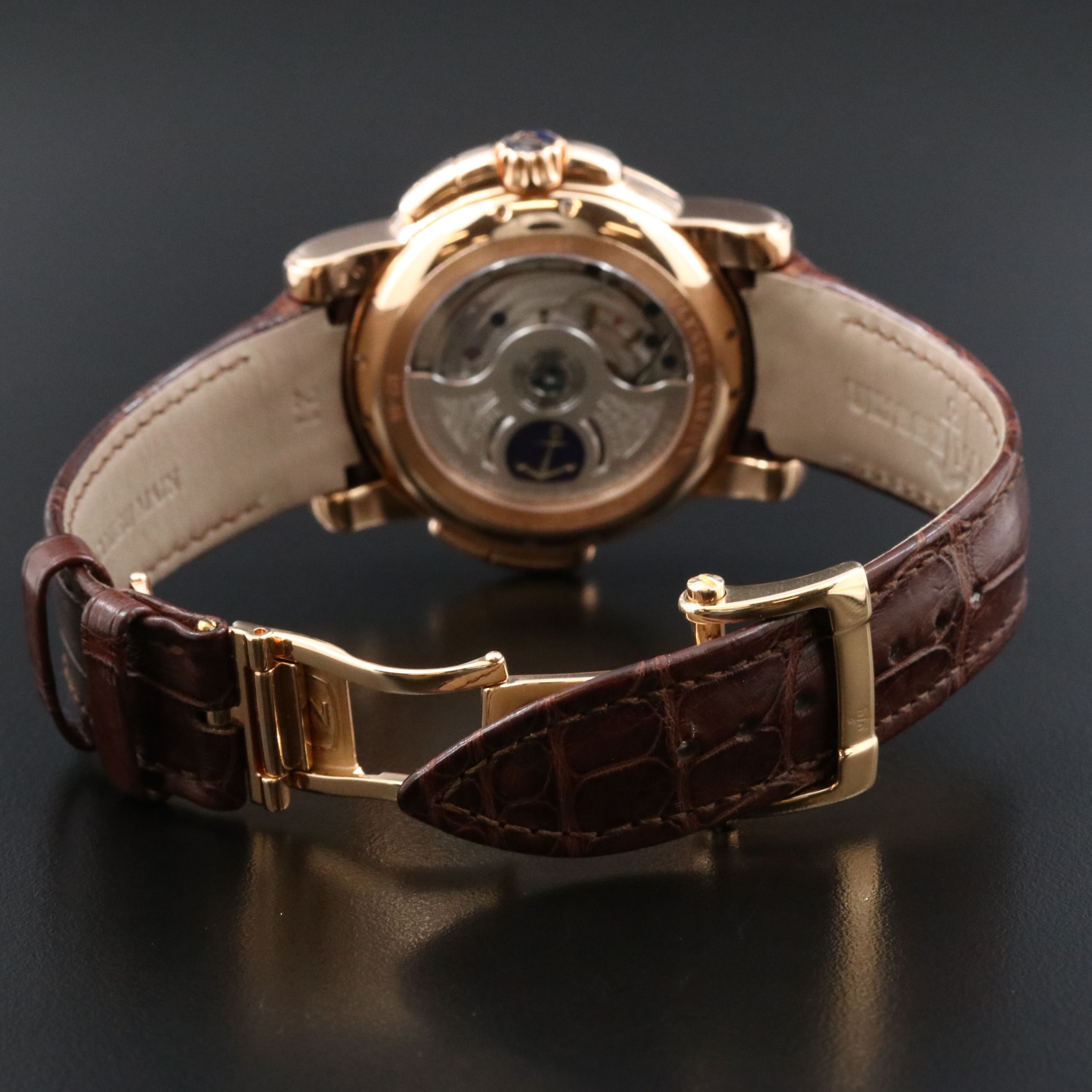 18K Ulysse Nardin GMT Perpetual Calendar Limited Edition Automatic Watch 322.66