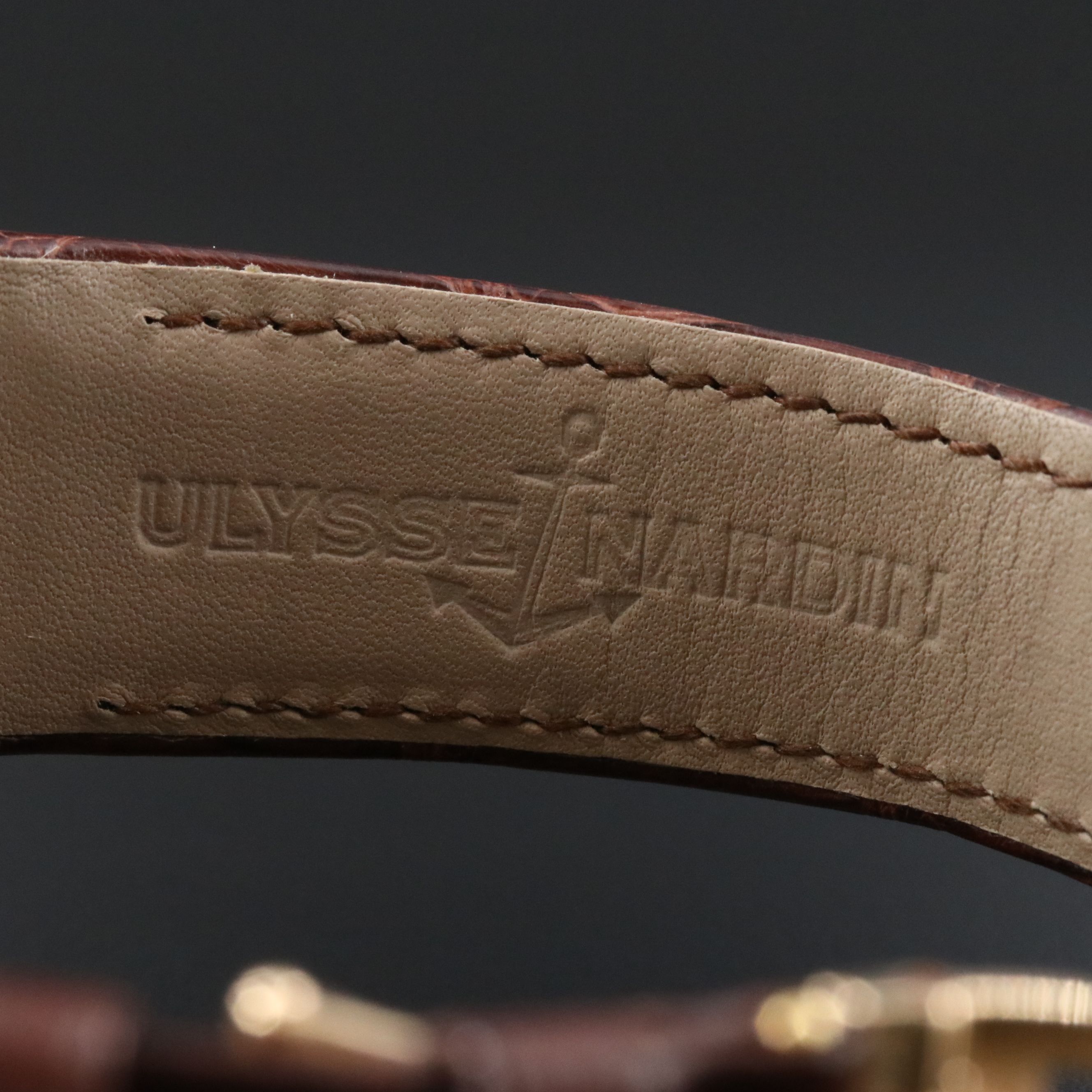 18K Ulysse Nardin GMT Perpetual Calendar Limited Edition Automatic Watch 322.66