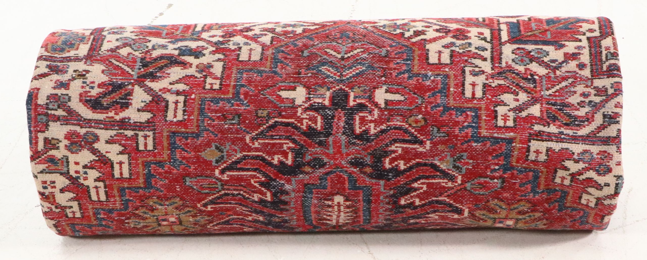 9'6 x 12'10 Hand-Knotted Persian Heriz Room-Sized Rug