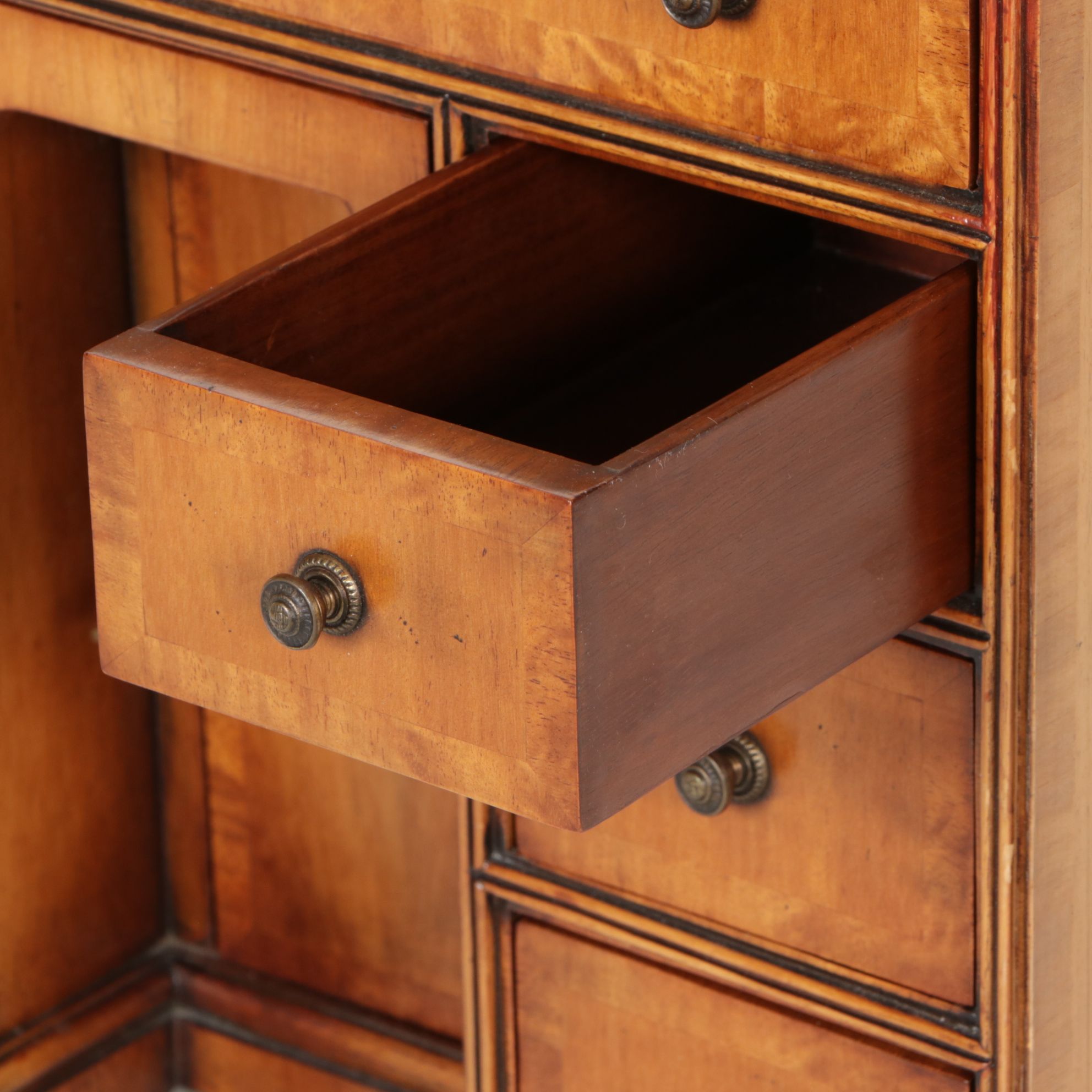 Maitland Smith Miniature Biedermeier Style Knee-hole Desk