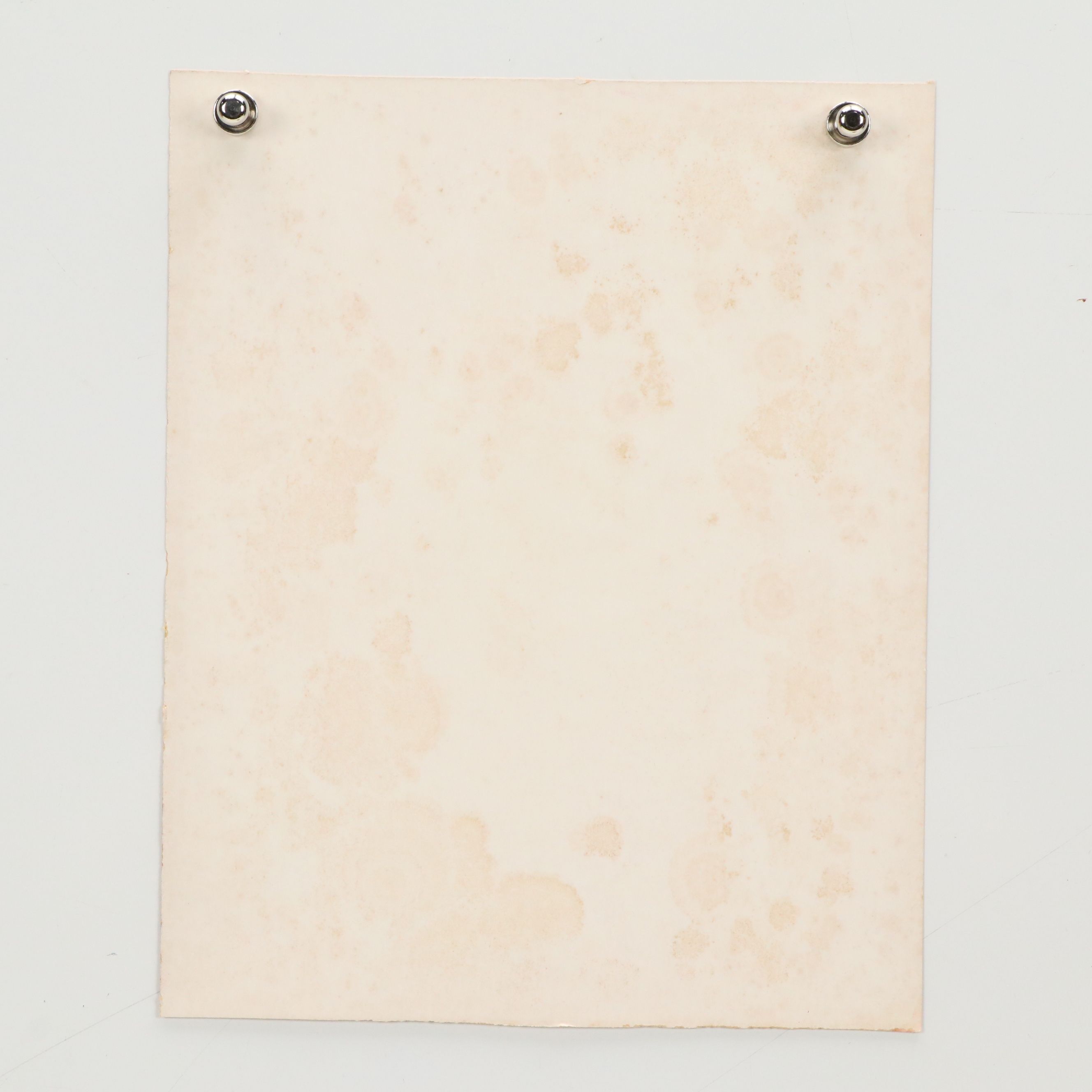 Louis Spiegel Ink and Gouache Sketch of Clown Portrait; Newspaper Clipping