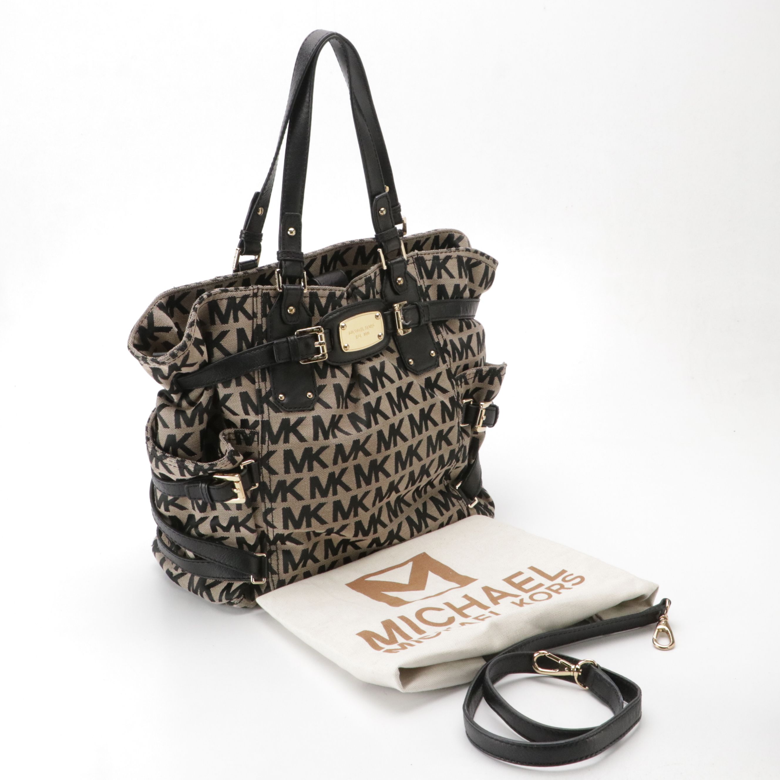 Michael Kors MK Jacquard Canvas Gansevoort & Vera Bradley Boxy Tote Bags