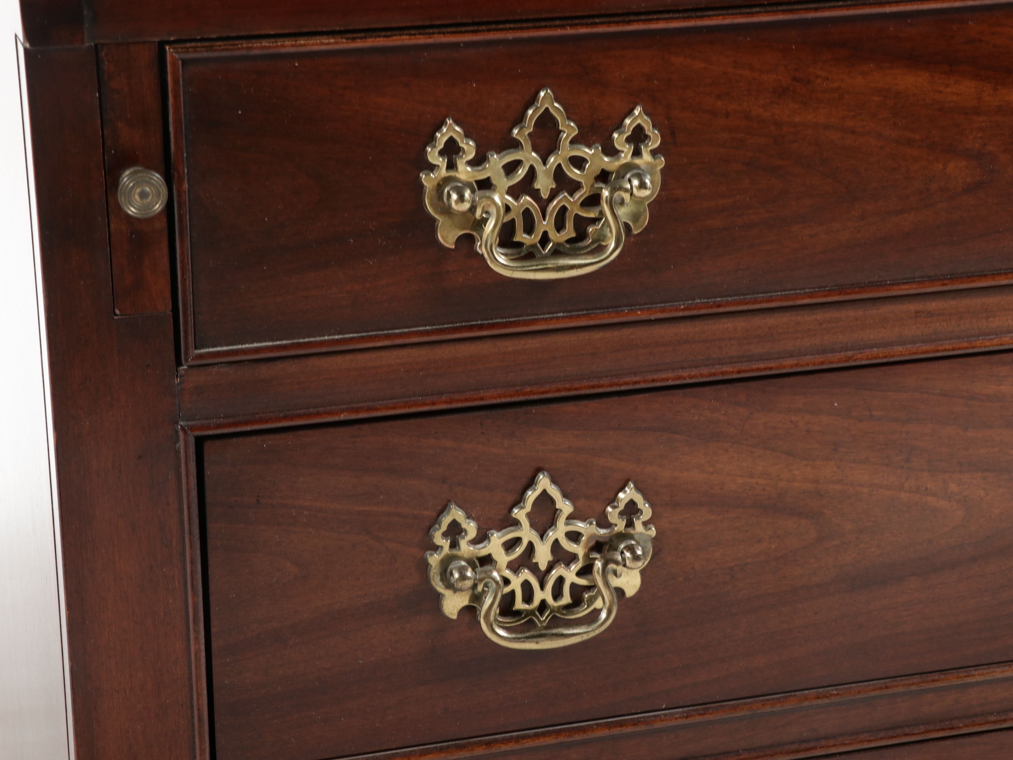 Thomasville Chippendale Style Mahogany Slant-Front Desk, Late 20th Century