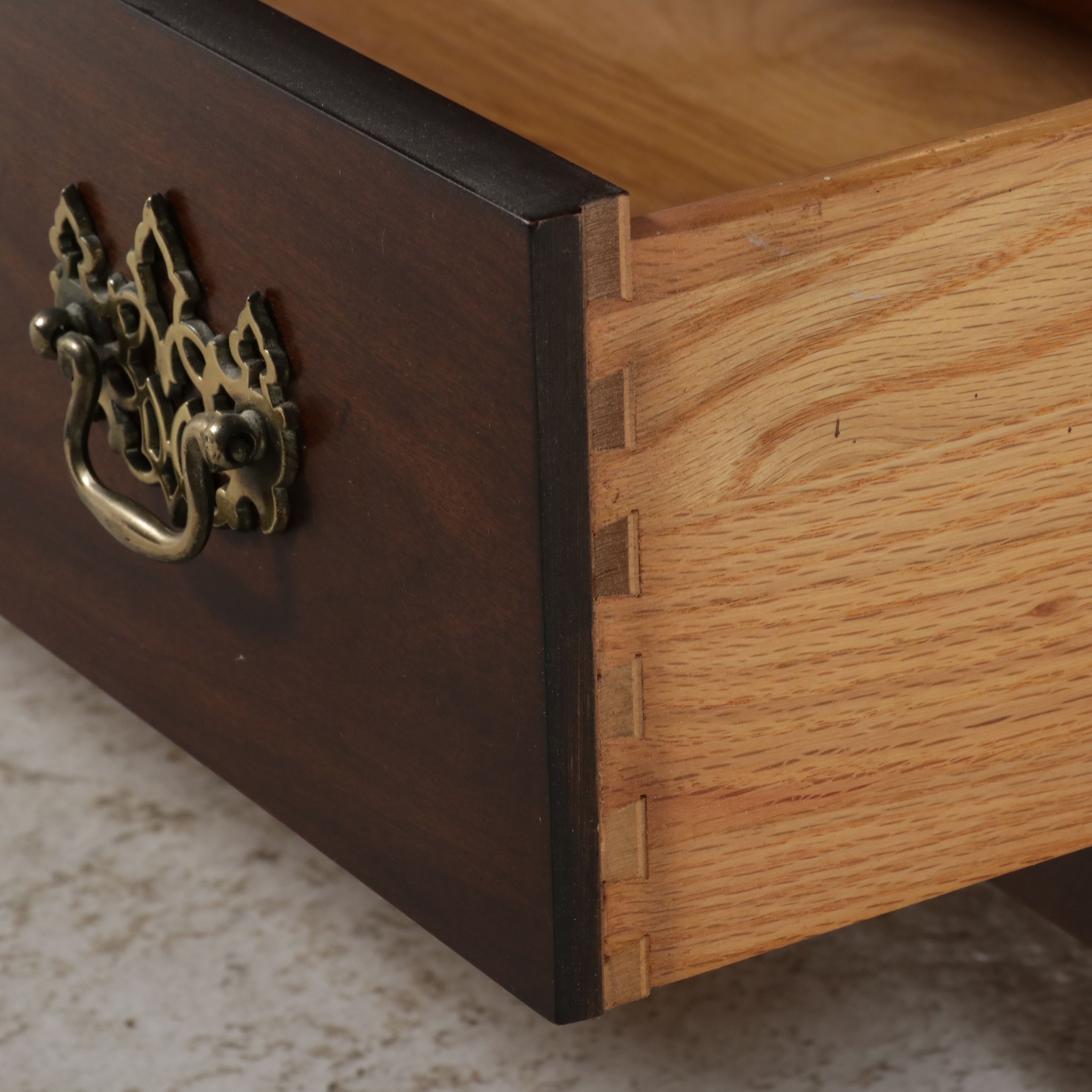 Thomasville Chippendale Style Mahogany Slant-Front Desk, Late 20th Century