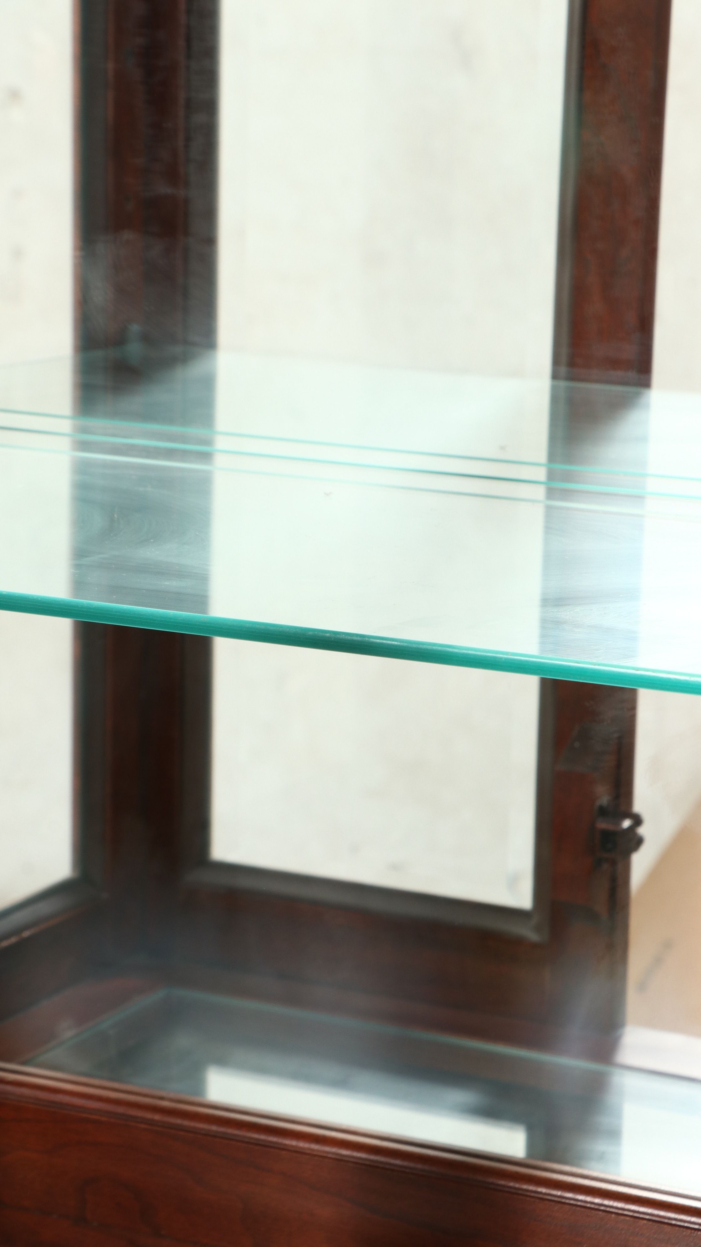 Pennsylvania House Mahogany Finish Arched Curio Cabinet, Late 20th Century