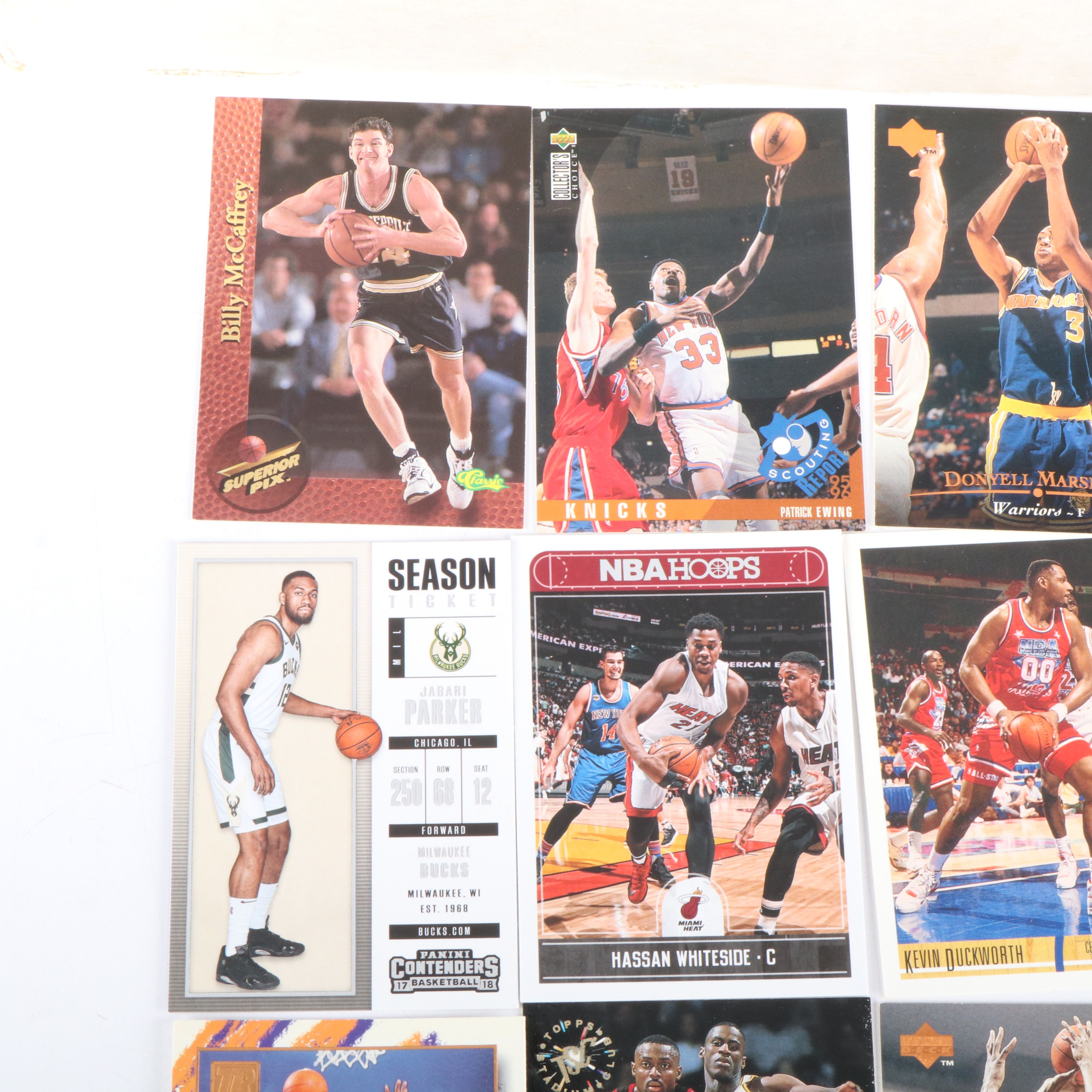 Storage Box of Over 4,000 Basketball Trading Cards and Some Racing Cards