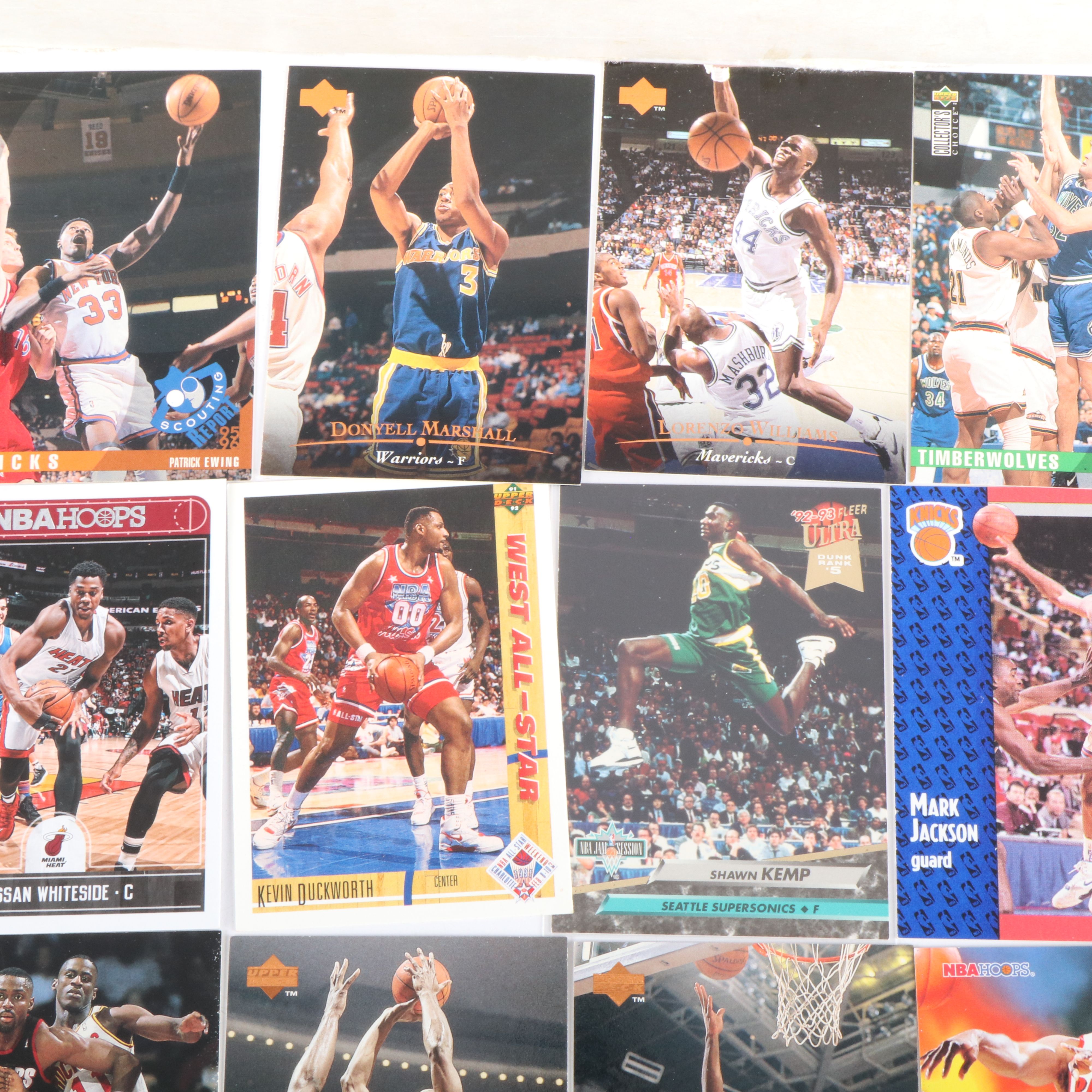 Storage Box of Over 4,000 Basketball Trading Cards and Some Racing Cards