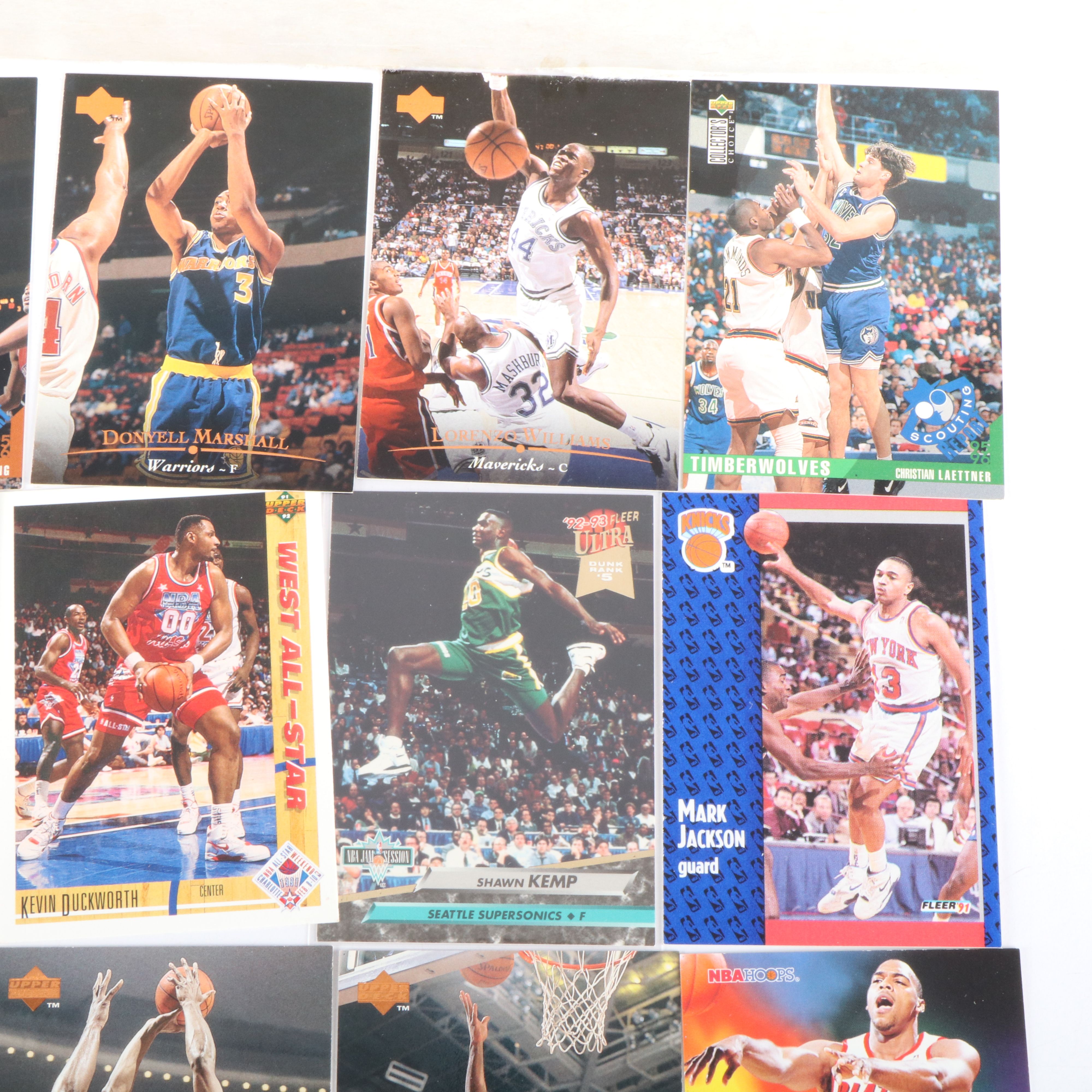 Storage Box of Over 4,000 Basketball Trading Cards and Some Racing Cards