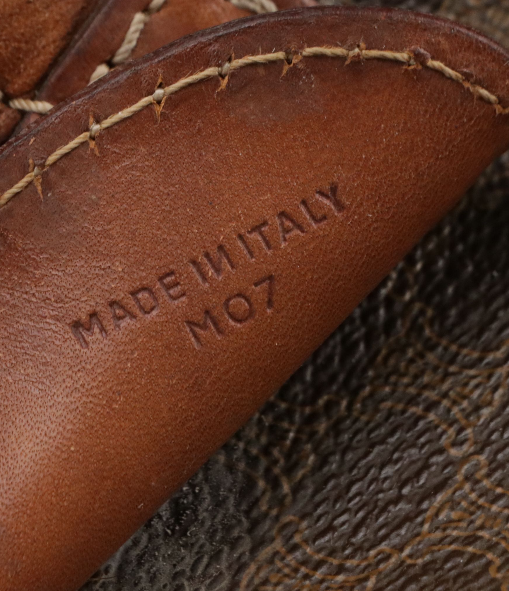 Celine Duffle Bag in Dark Brown Macadam Canvas and Leather