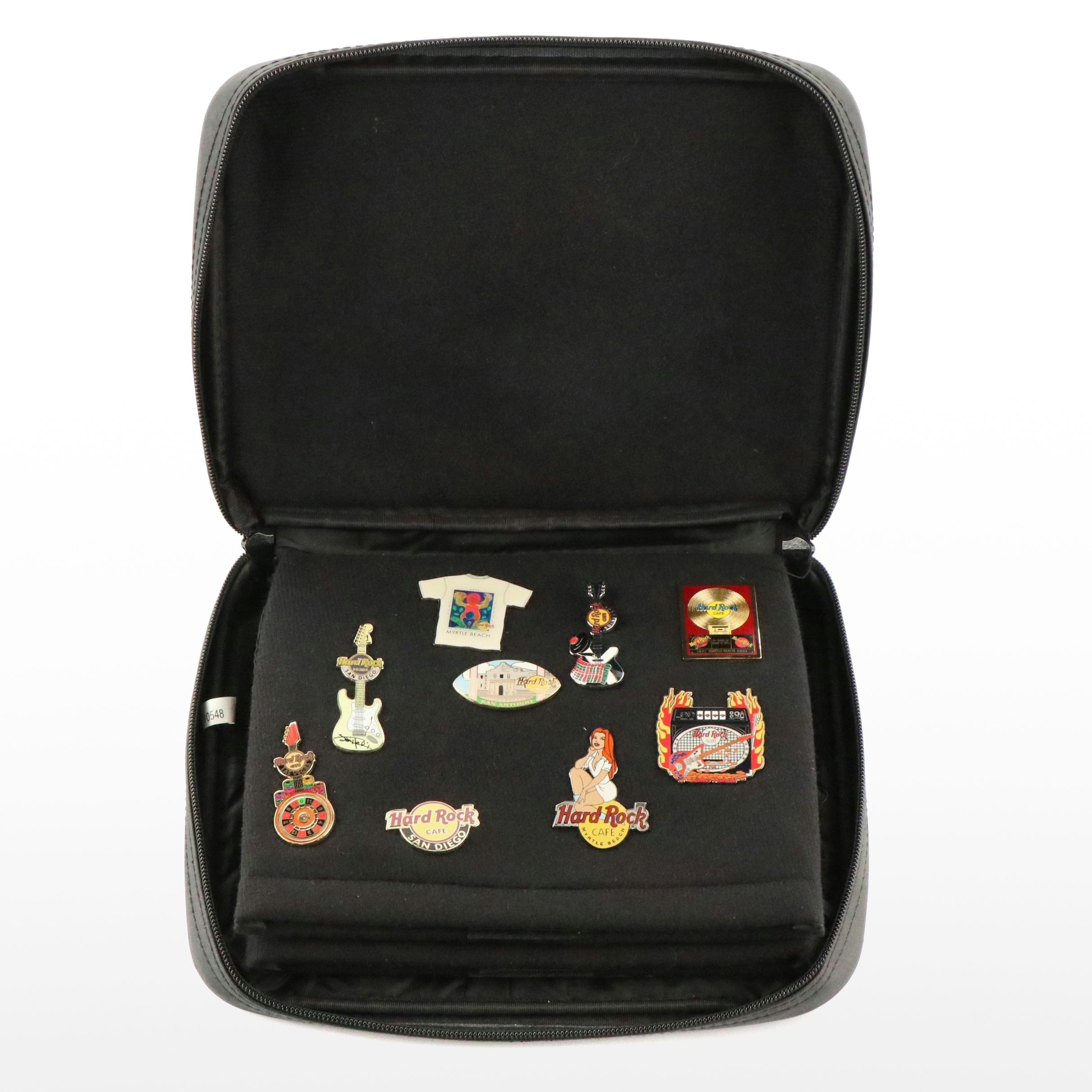 Hard Rock Cafe Myrtle Beach Pins with Bag and Other Location Collectible Pins