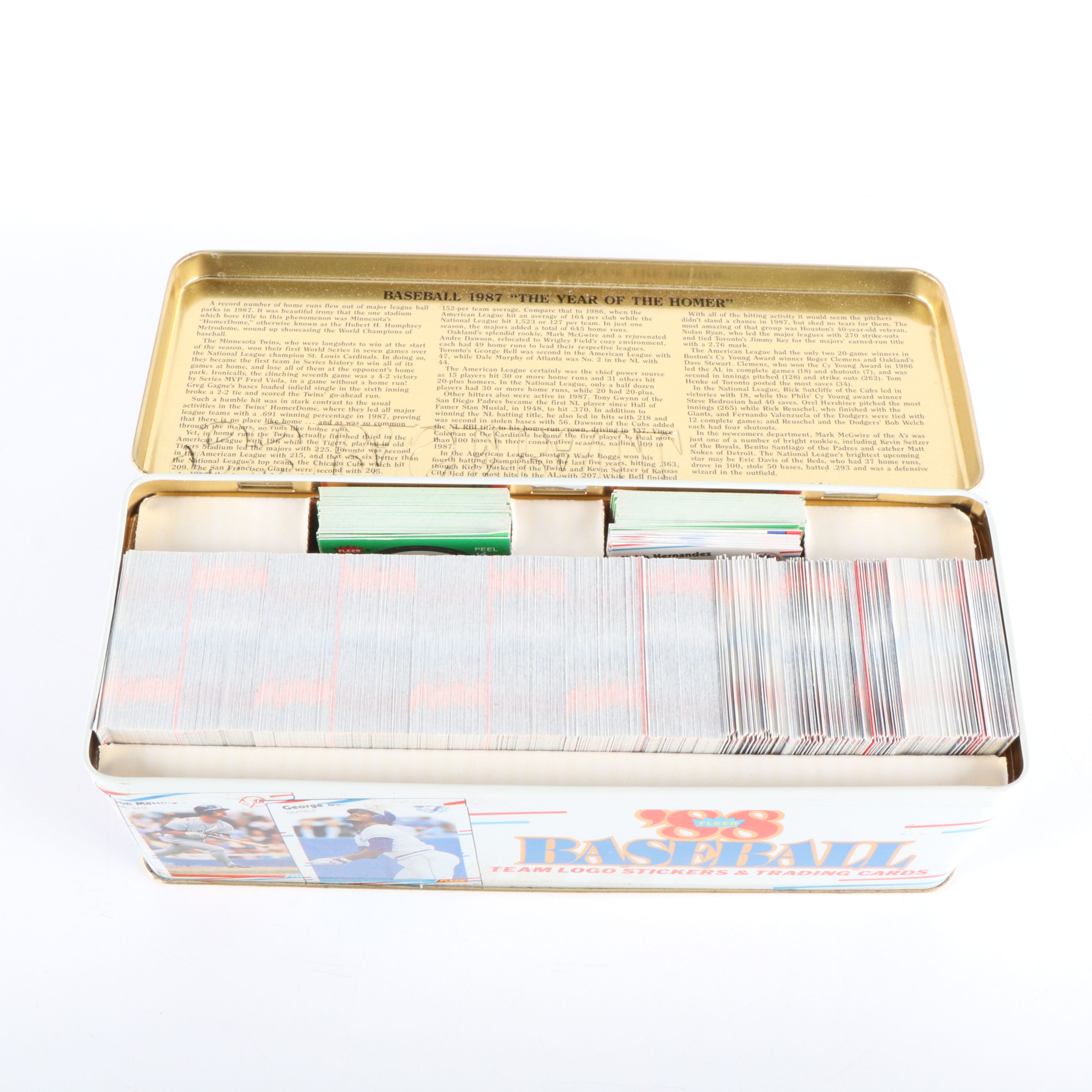 1988 Fleer Baseball Card Set with Reggie Jackson, Barry Larkin, and More