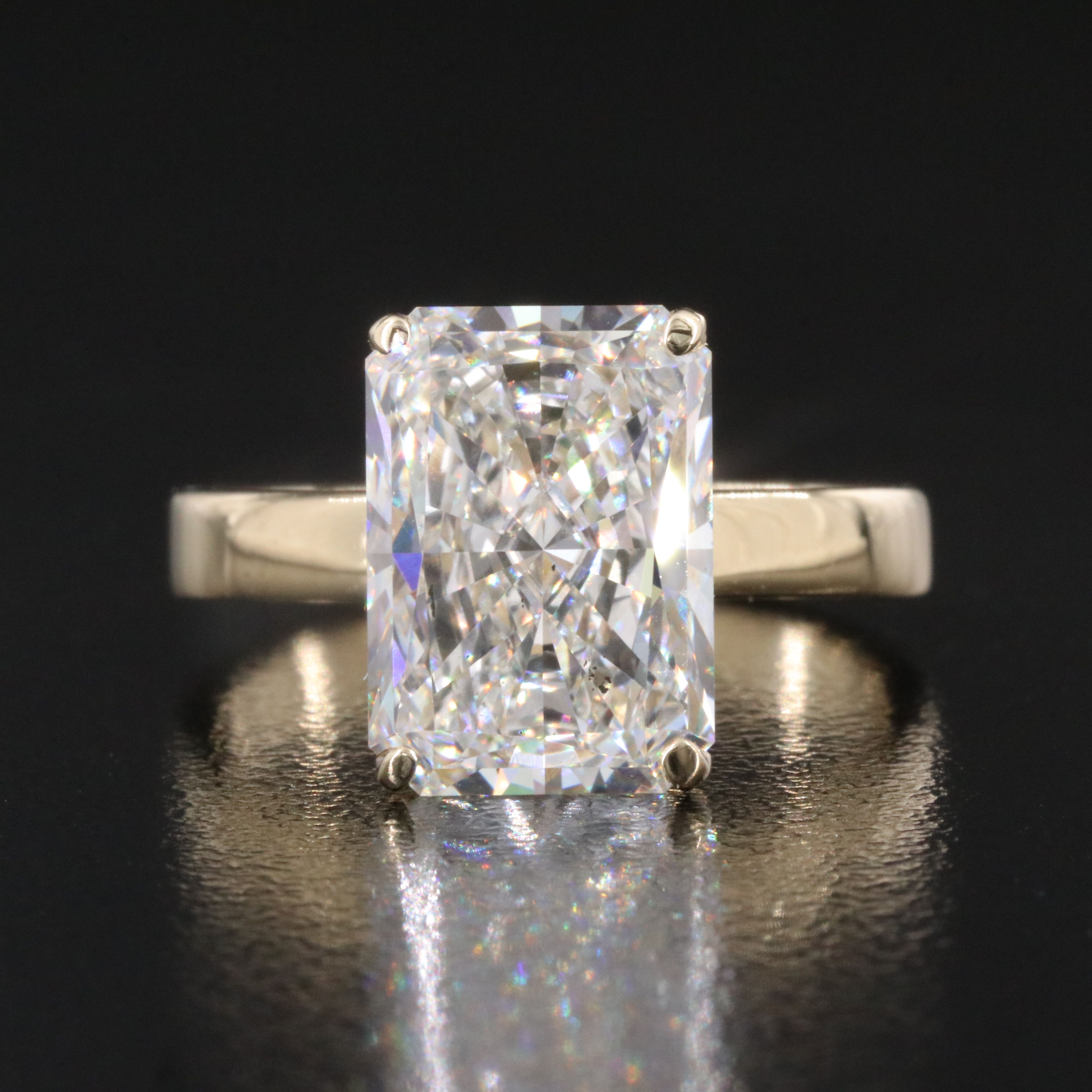 14K 5.02 CT Lab Grown Diamond Solitaire Ring with IGI Report