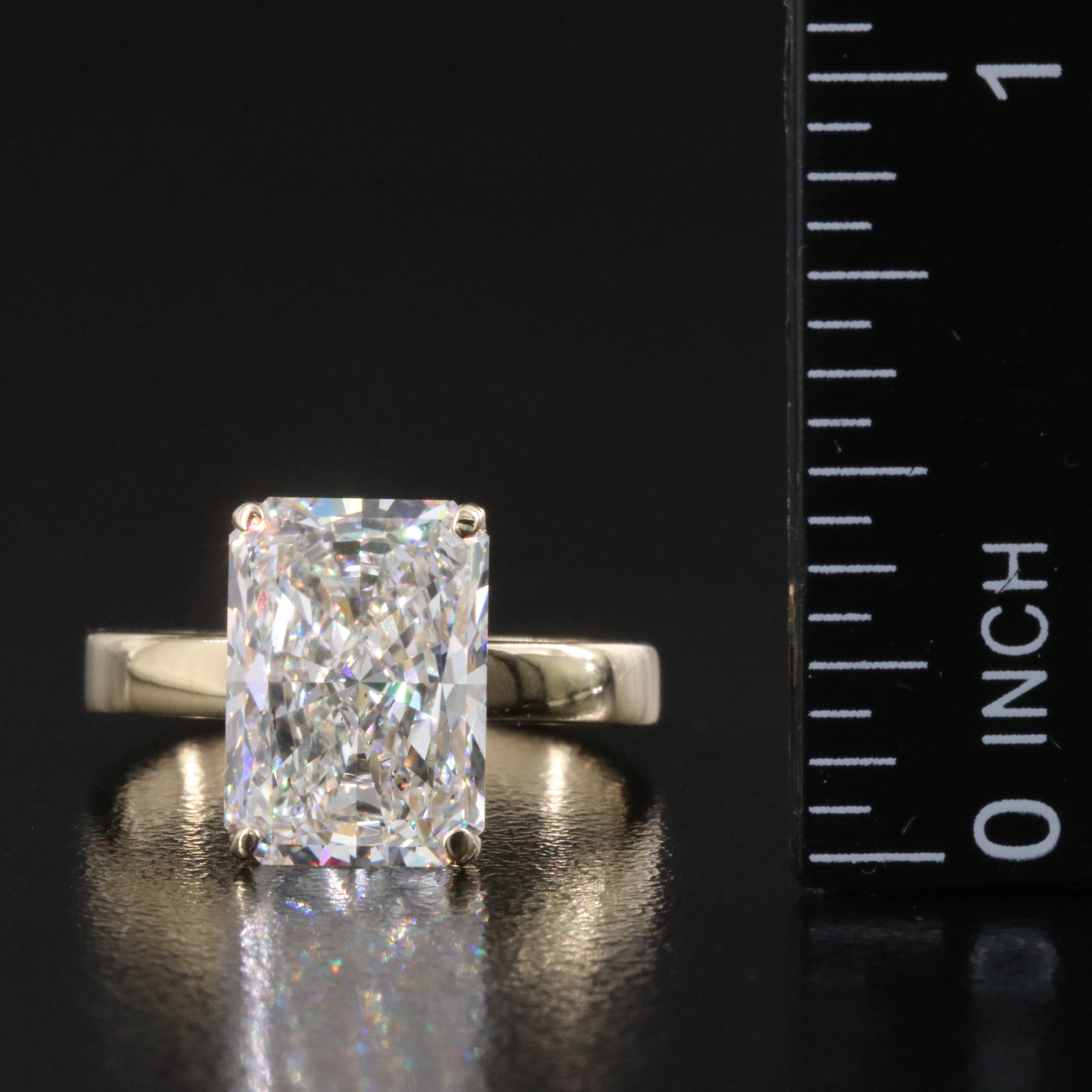 14K 5.02 CT Lab Grown Diamond Solitaire Ring with IGI Report