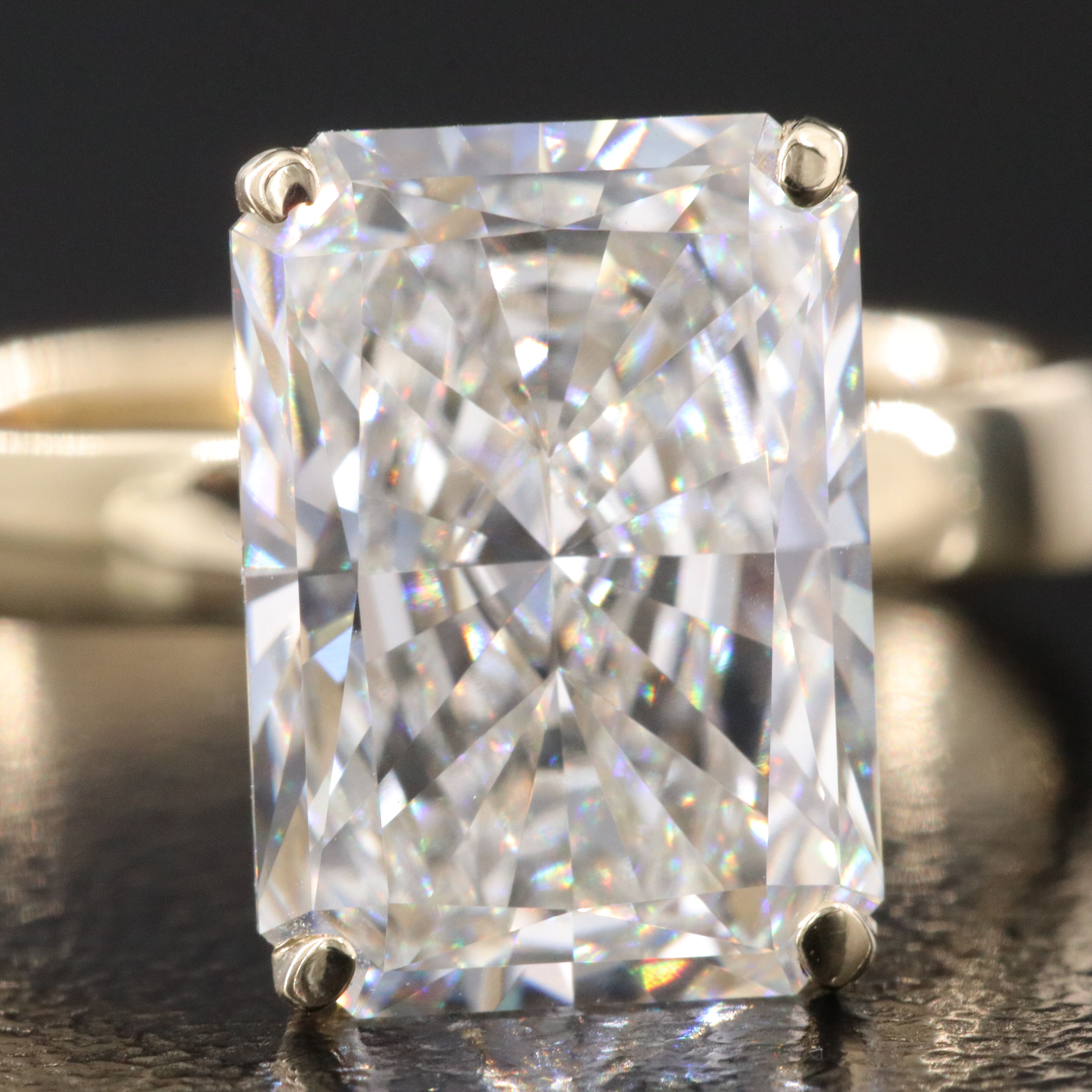 14K 5.02 CT Lab Grown Diamond Solitaire Ring with IGI Report