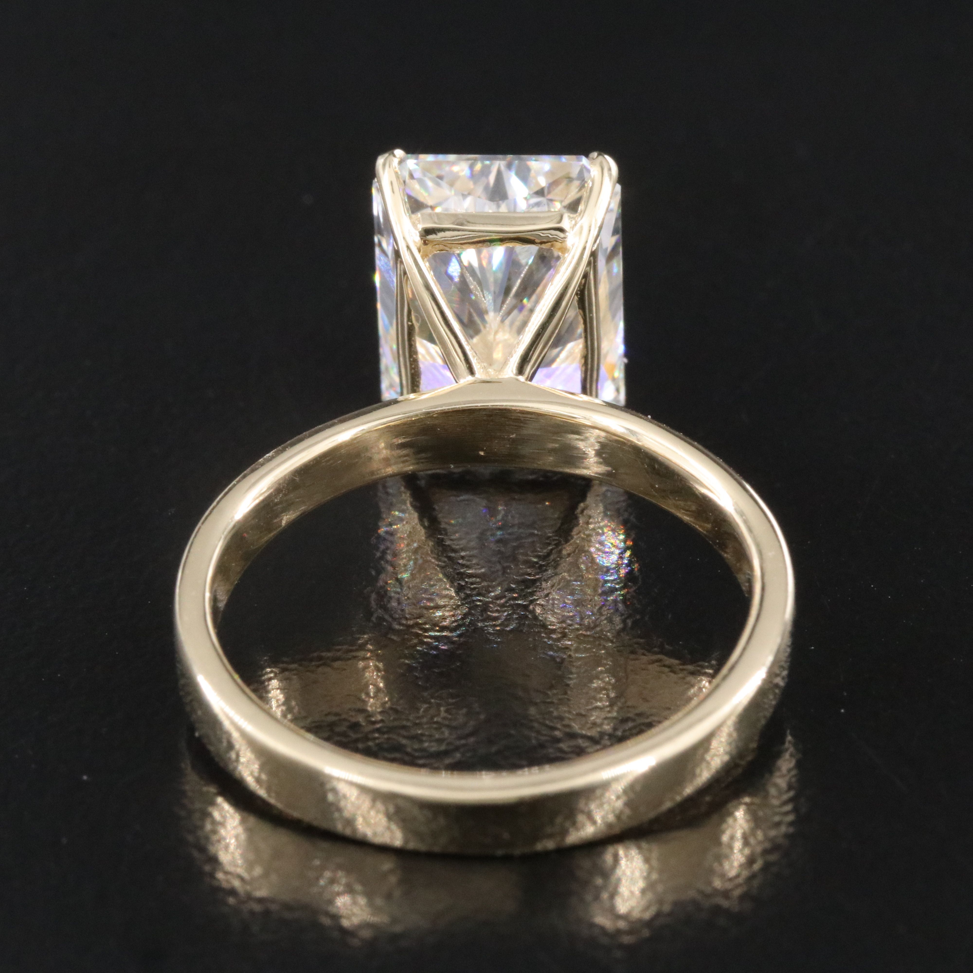 14K 5.02 CT Lab Grown Diamond Solitaire Ring with IGI Report