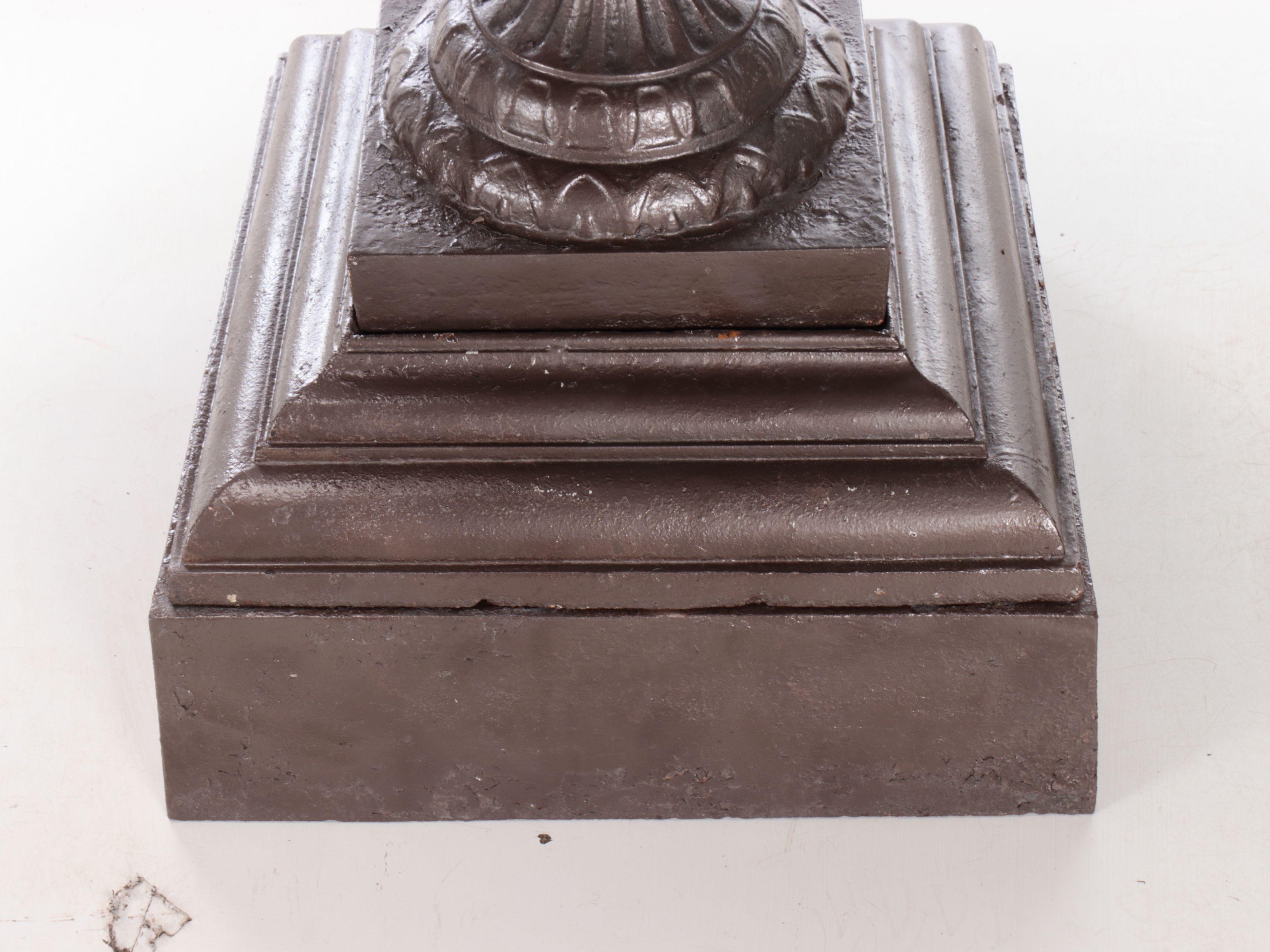 Neoclassical Style Painted Cast Metal Urn