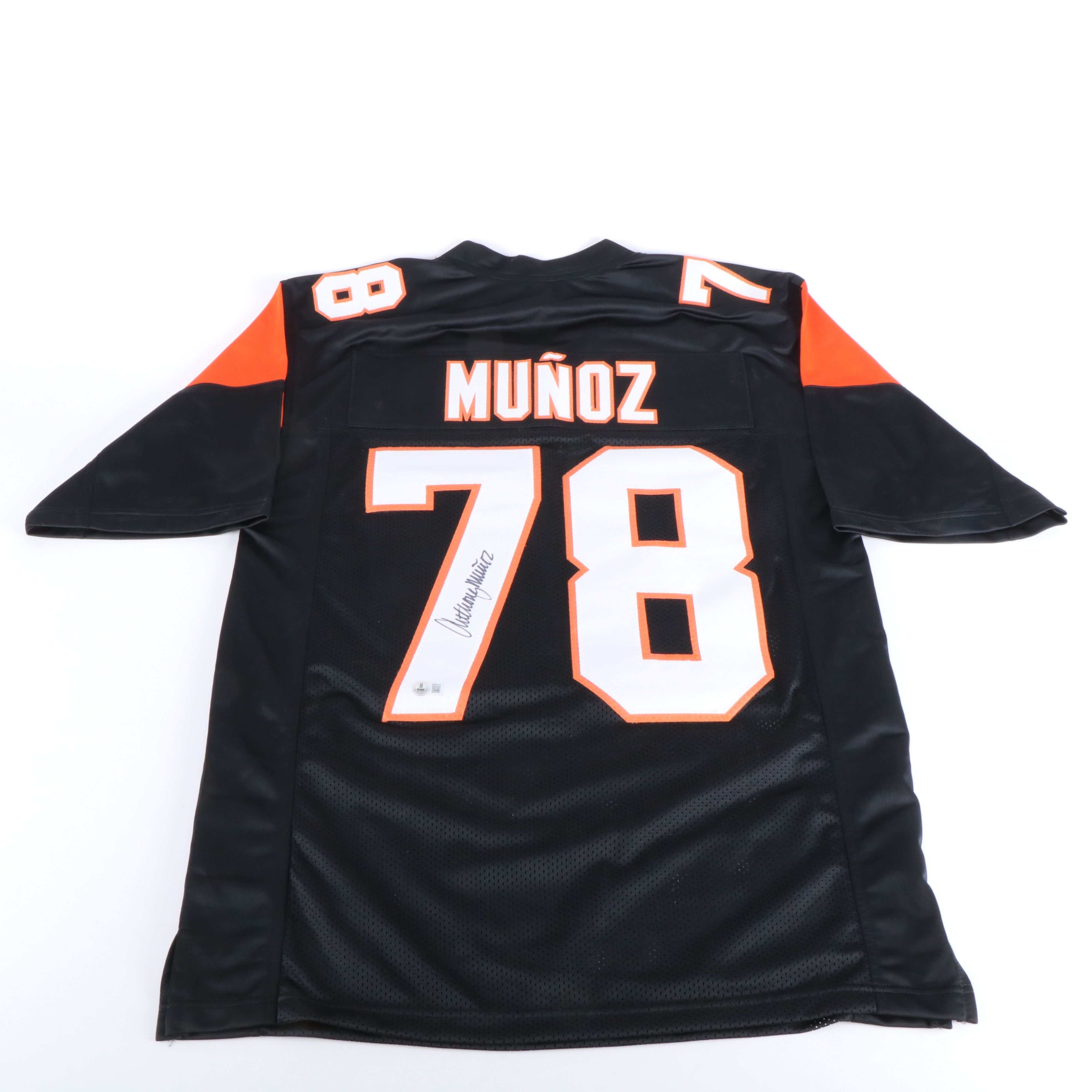 Anthony Muñoz Signed Cincinnati Bengals Football Jersey, Beckett