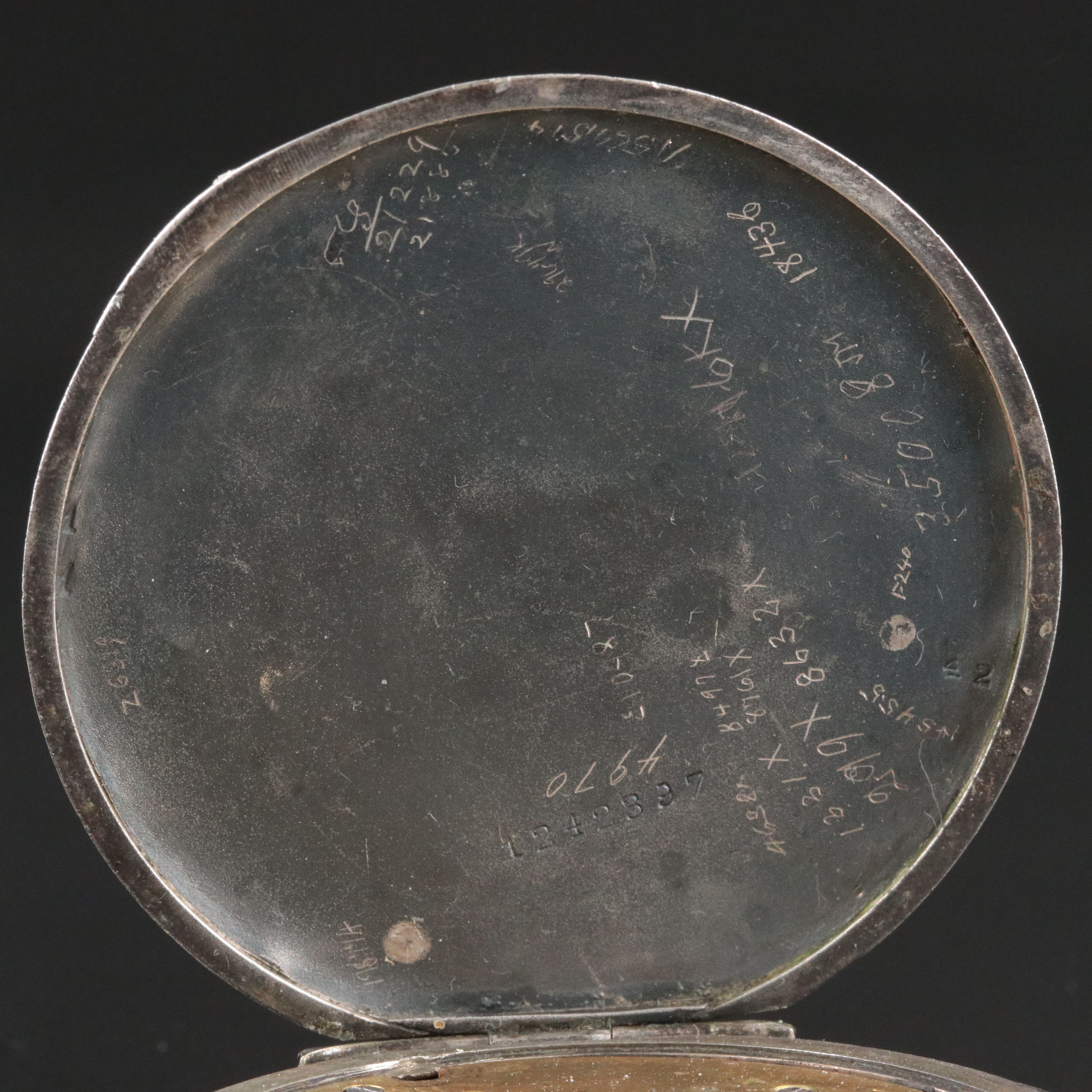 Schild Ferers & Co. Swiss Eterna Engraved Floral Pin Set Pocket Watch