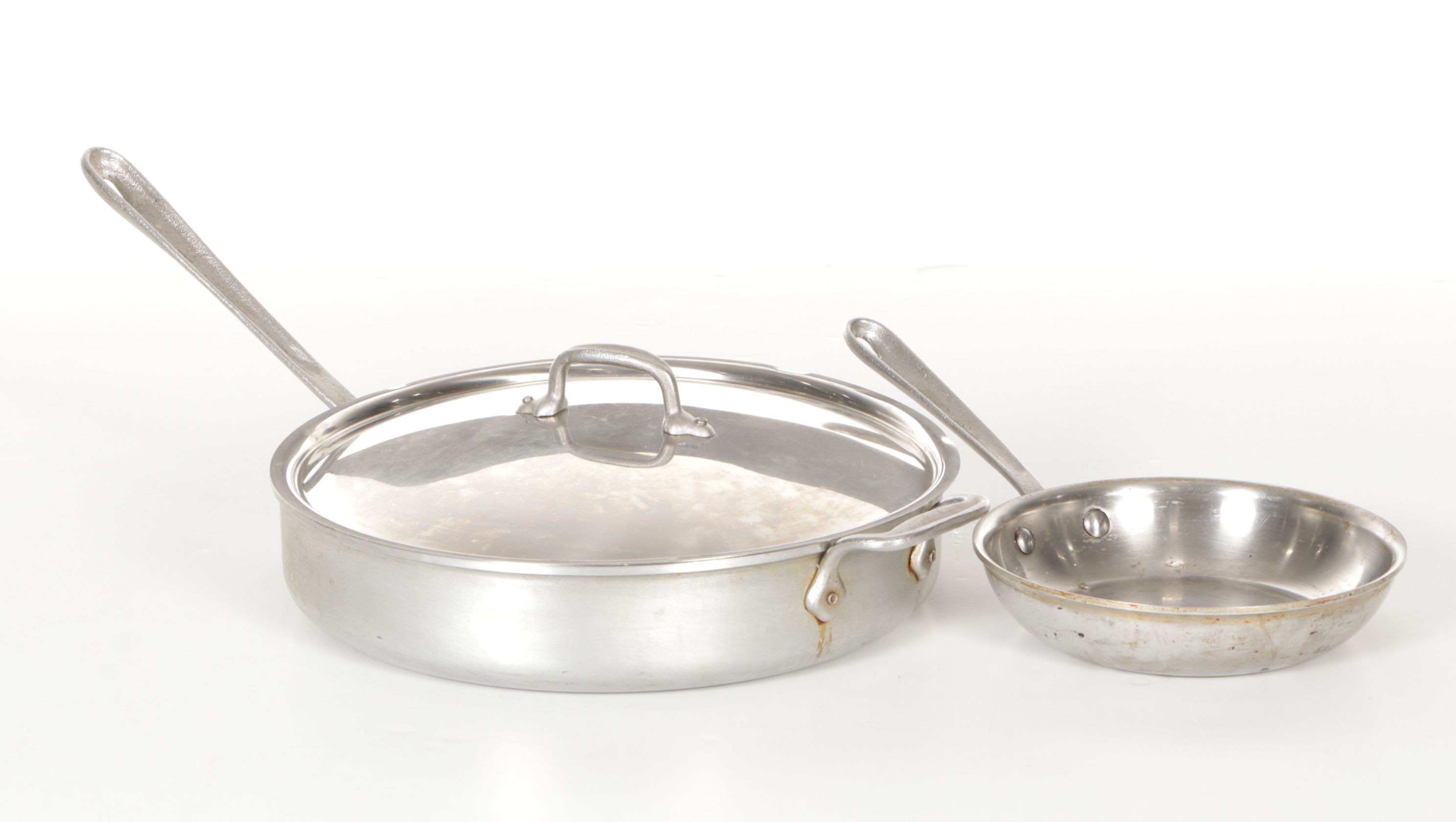 All-Clad Master Chef Stainless Steel Cookware Set with Wall-Mount Shelf & Hooks