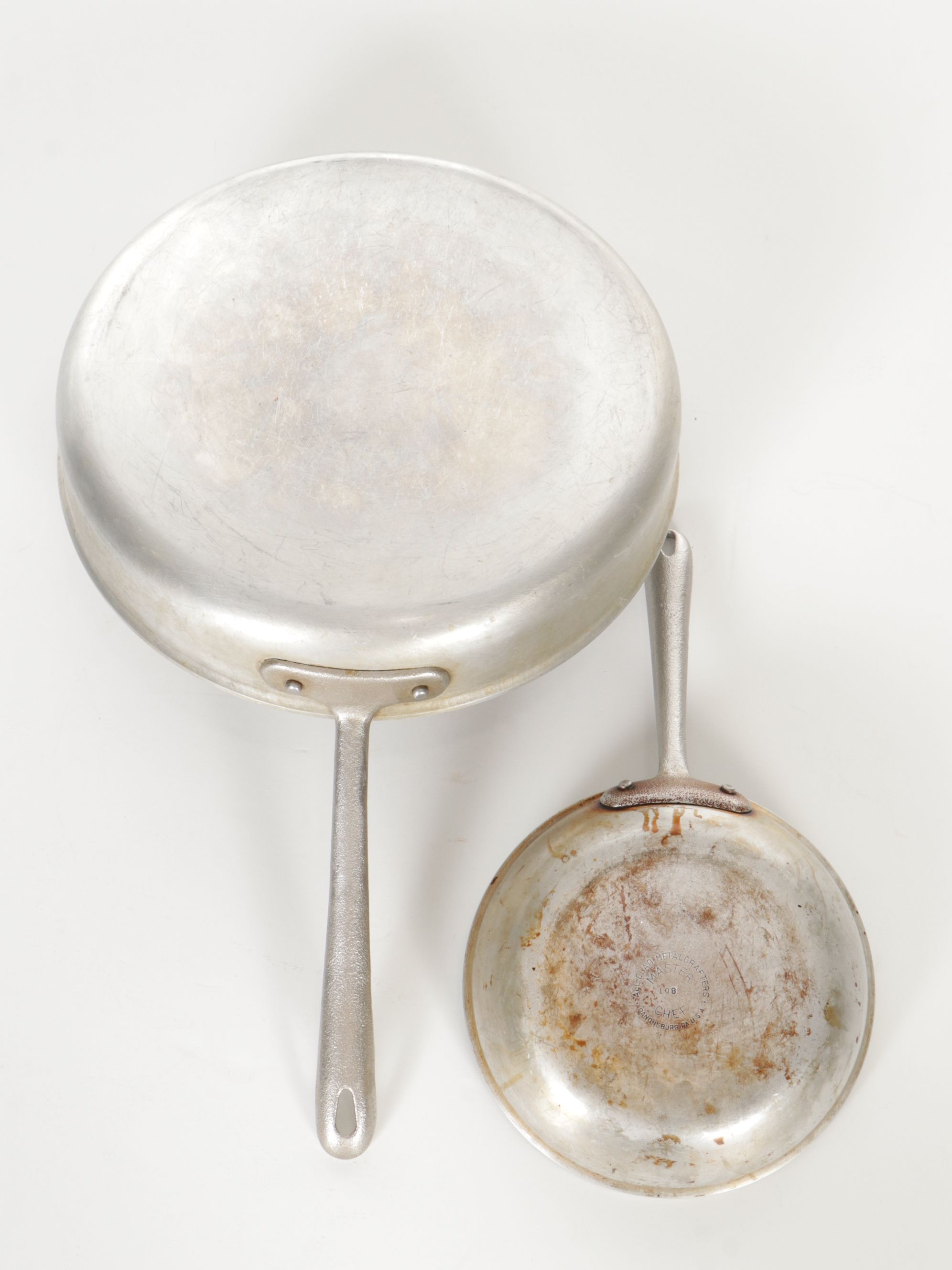 All-Clad Master Chef Stainless Steel Cookware Set with Wall-Mount Shelf & Hooks