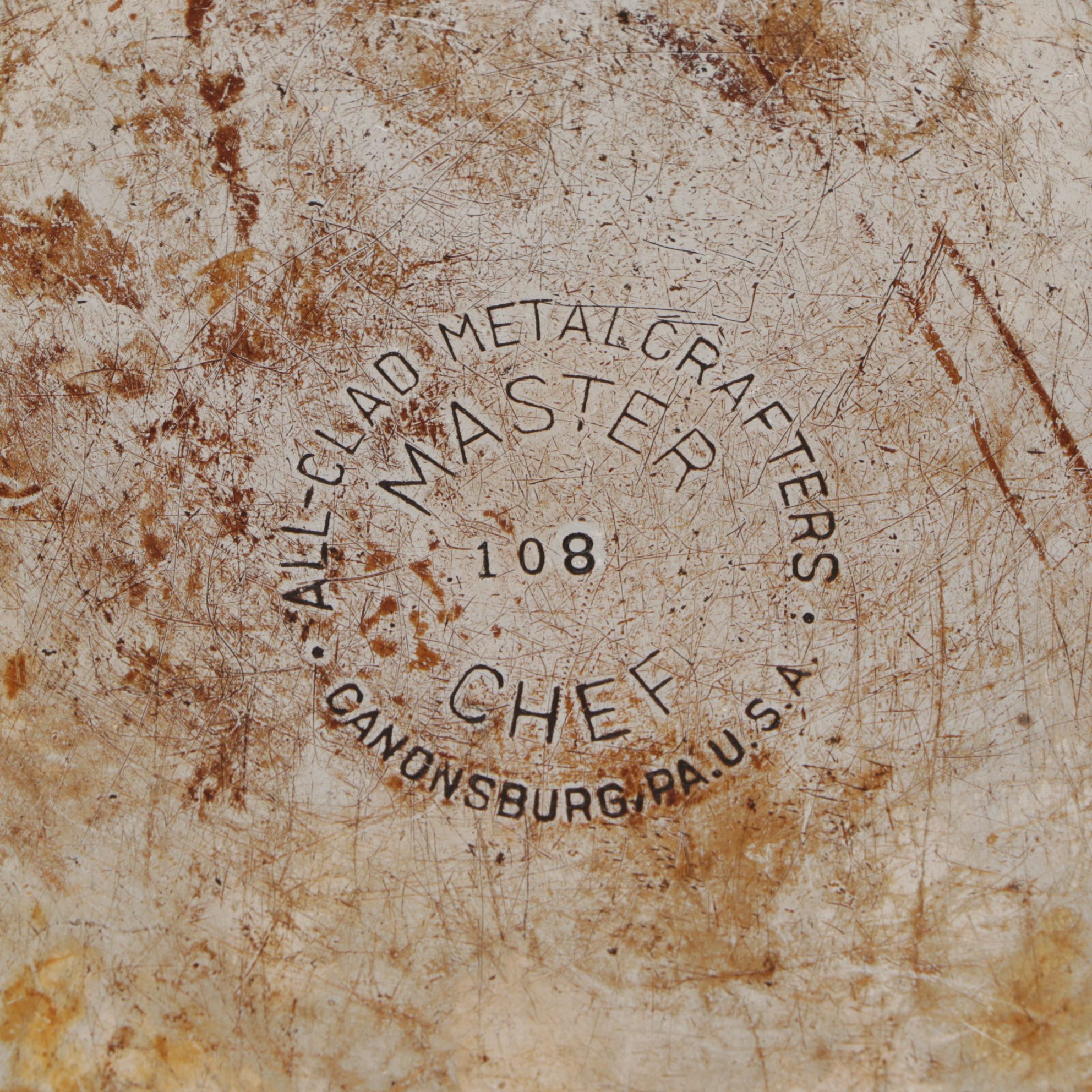 All-Clad Master Chef Stainless Steel Cookware Set with Wall-Mount Shelf & Hooks