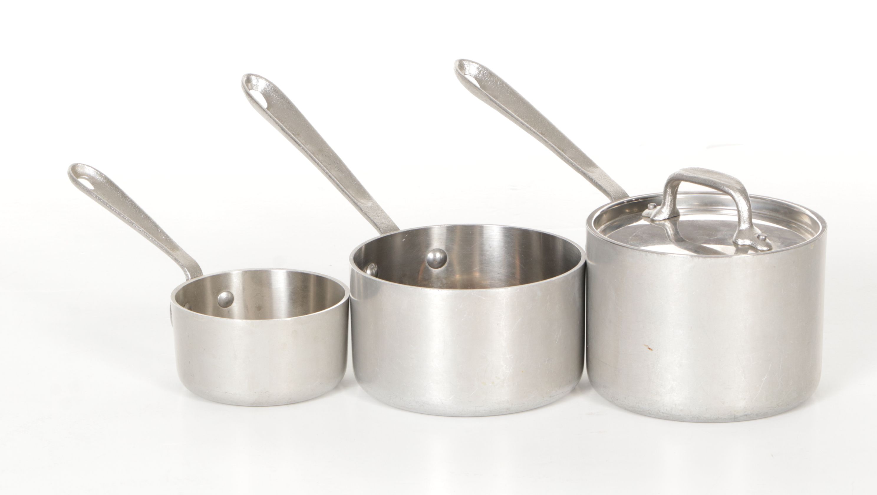 All-Clad Master Chef Stainless Steel Cookware Set with Wall-Mount Shelf & Hooks