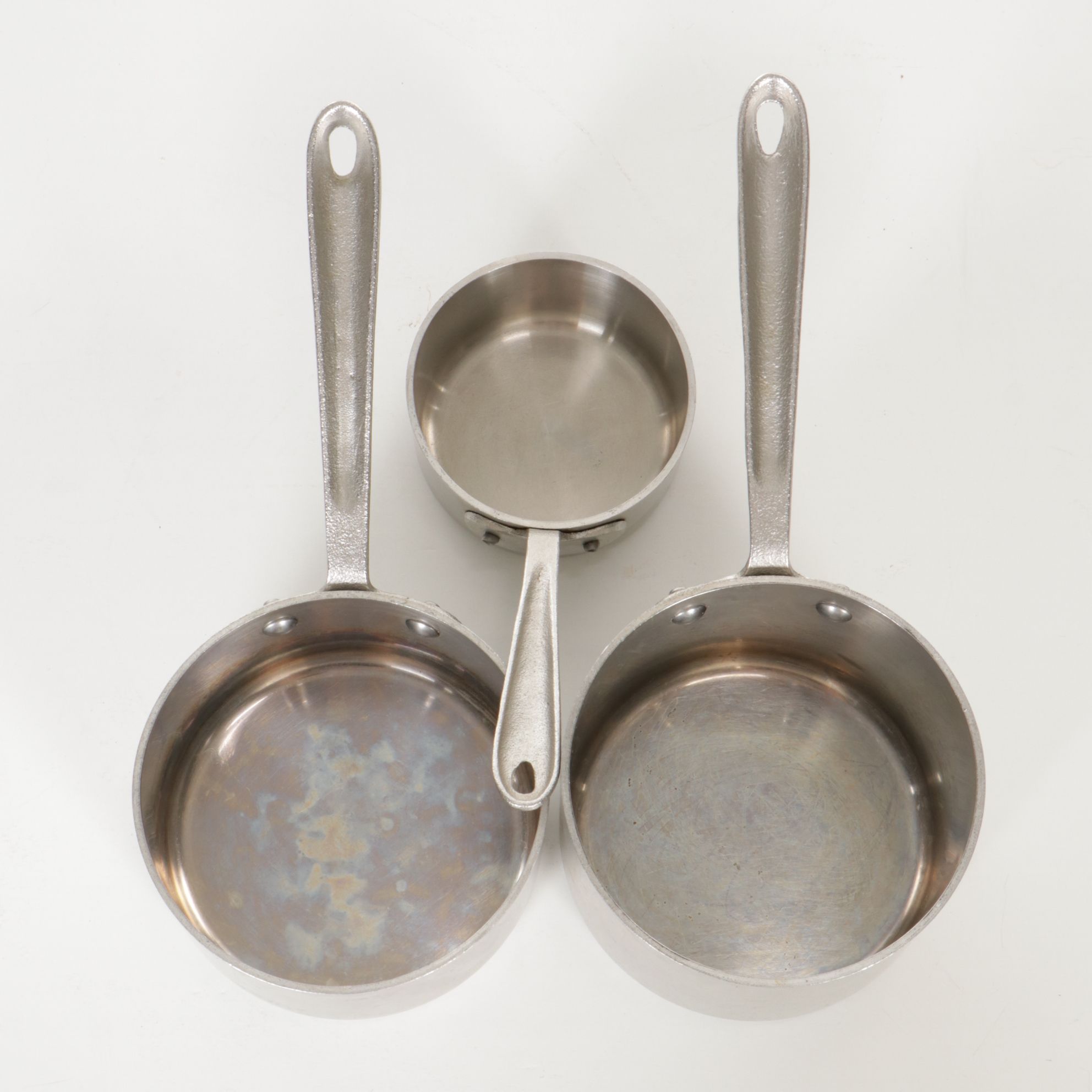 All-Clad Master Chef Stainless Steel Cookware Set with Wall-Mount Shelf & Hooks