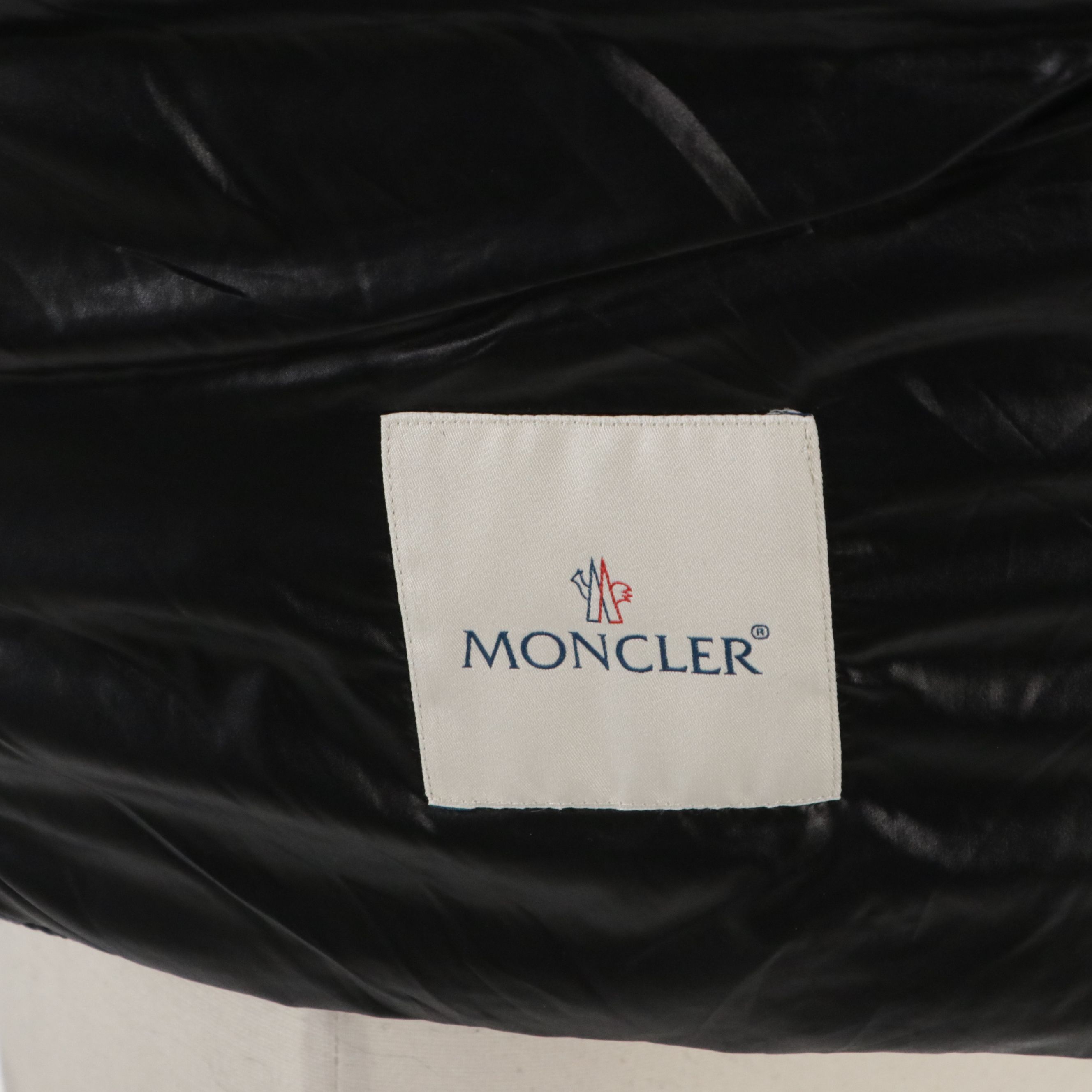 Moncler Gerard Down Zip Vest in Quilted Black Cotton