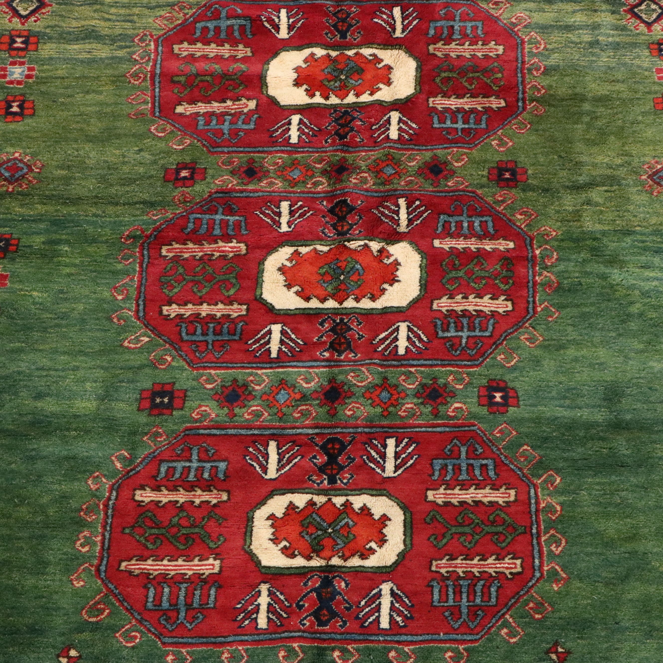6'3 x 7'7 Hand-Knotted Caucasian Baku Area Rug