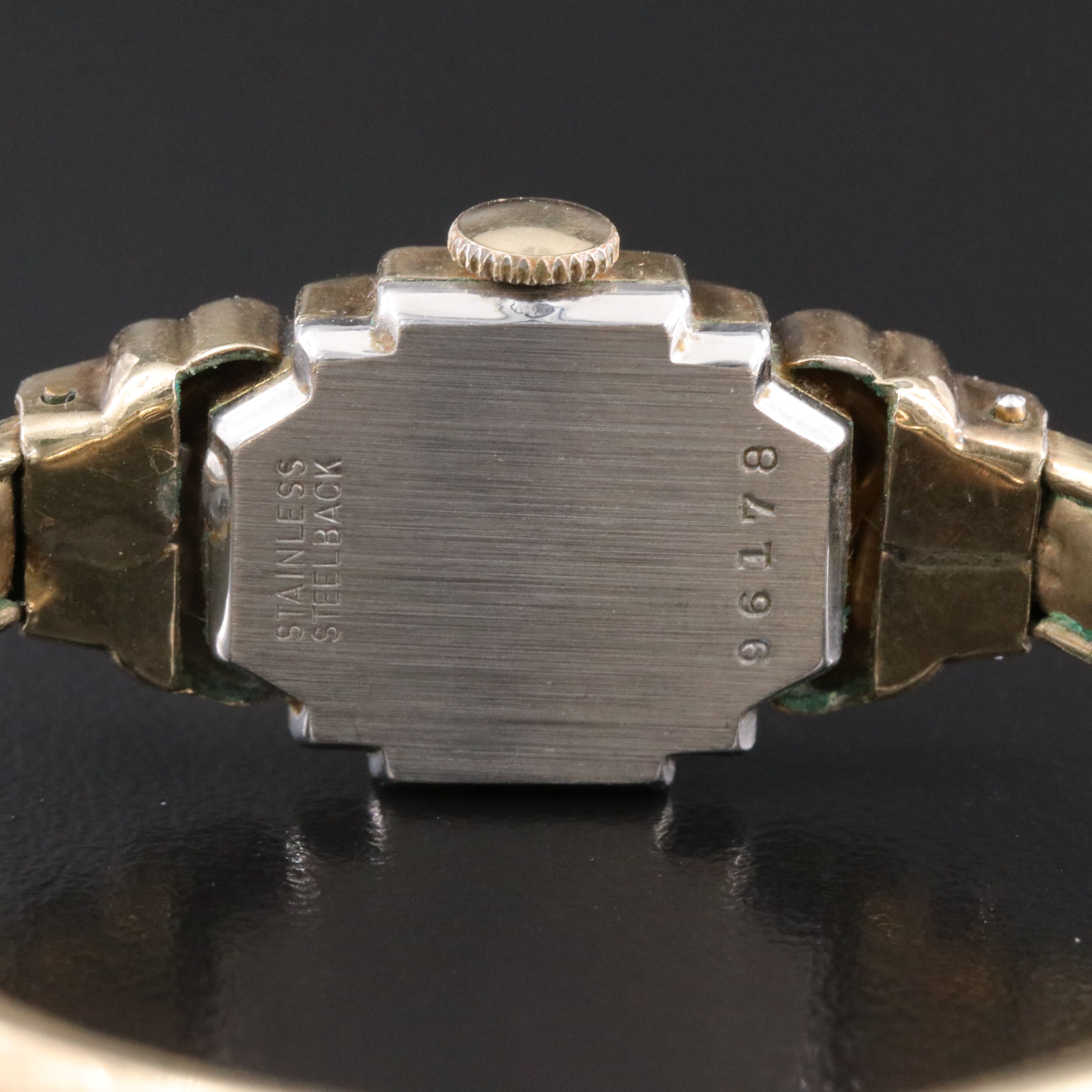 Zodiac Mid-Century Gold-Filled Bangle Watch