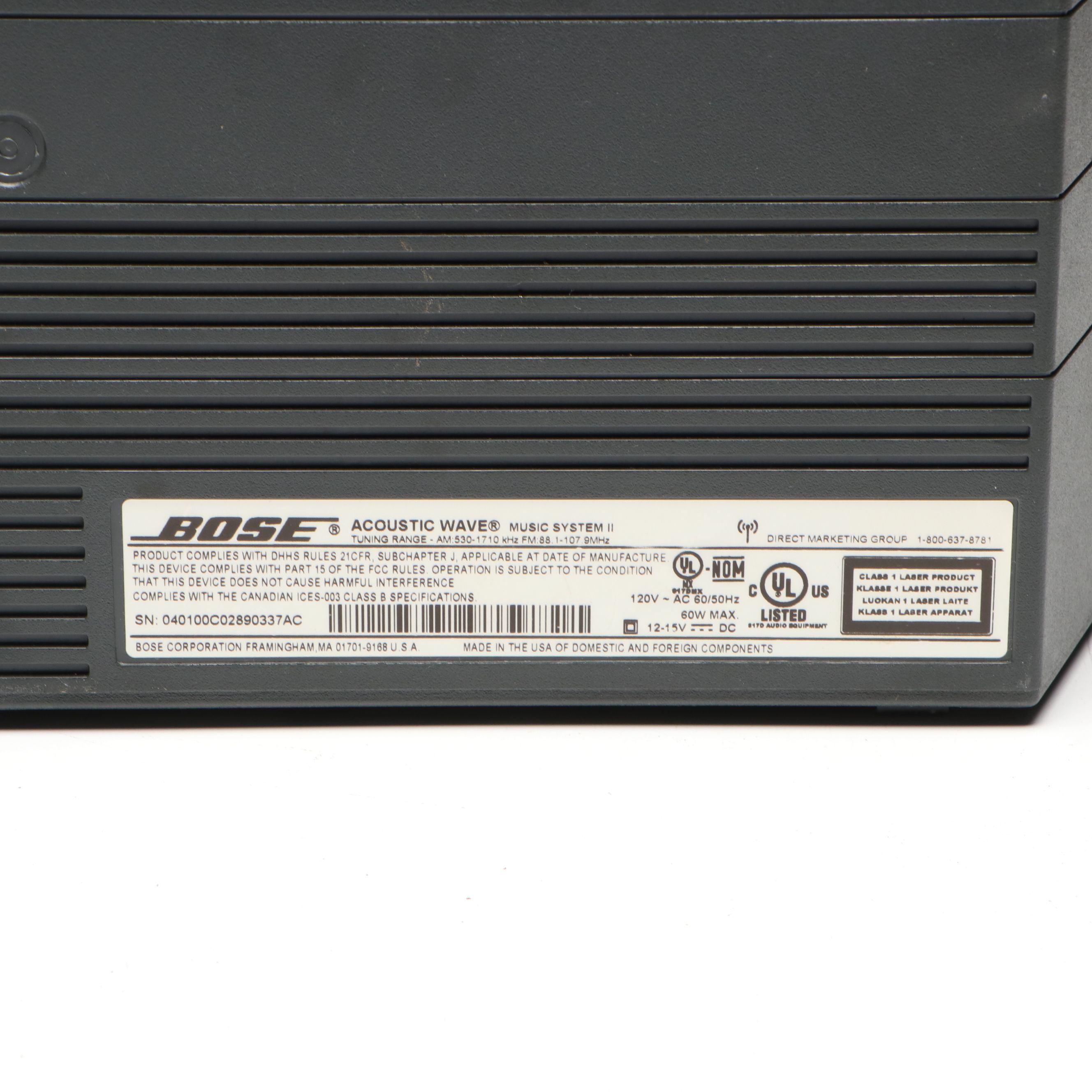 Bose Acoustic Wave Music System II