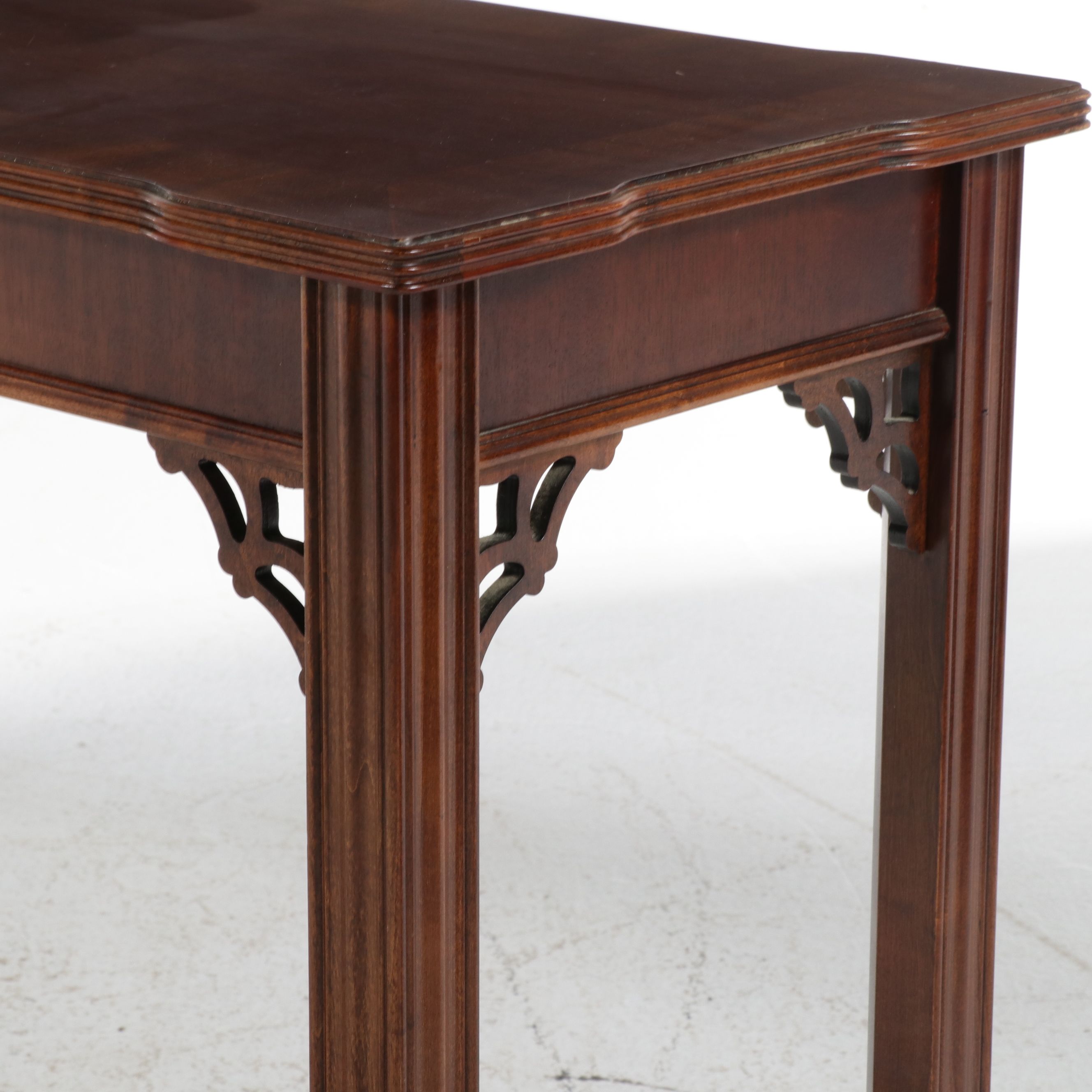 Chippendale Style Mahogany Sofa Table, Mid to Late 20th Century