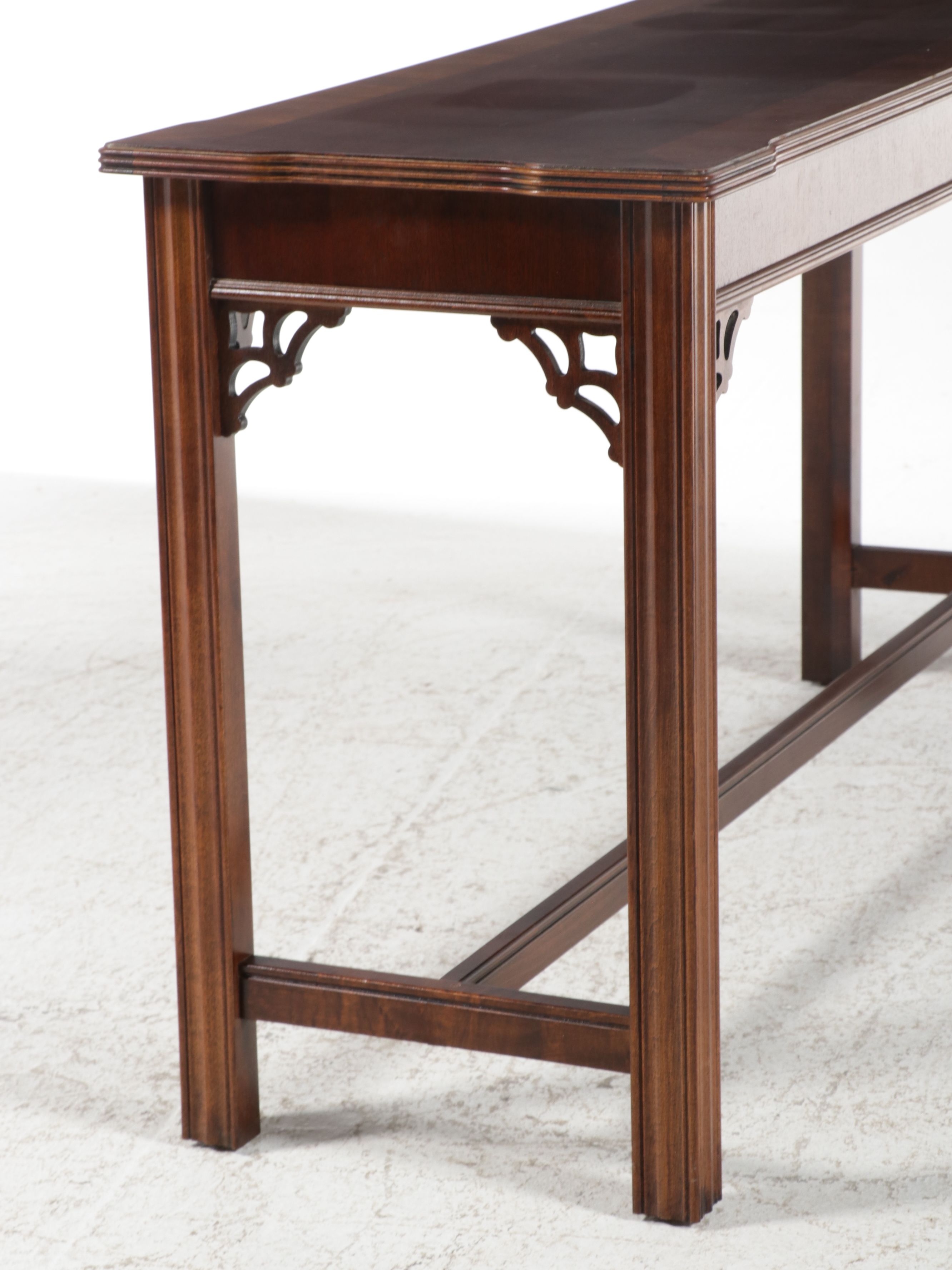 Chippendale Style Mahogany Sofa Table, Mid to Late 20th Century