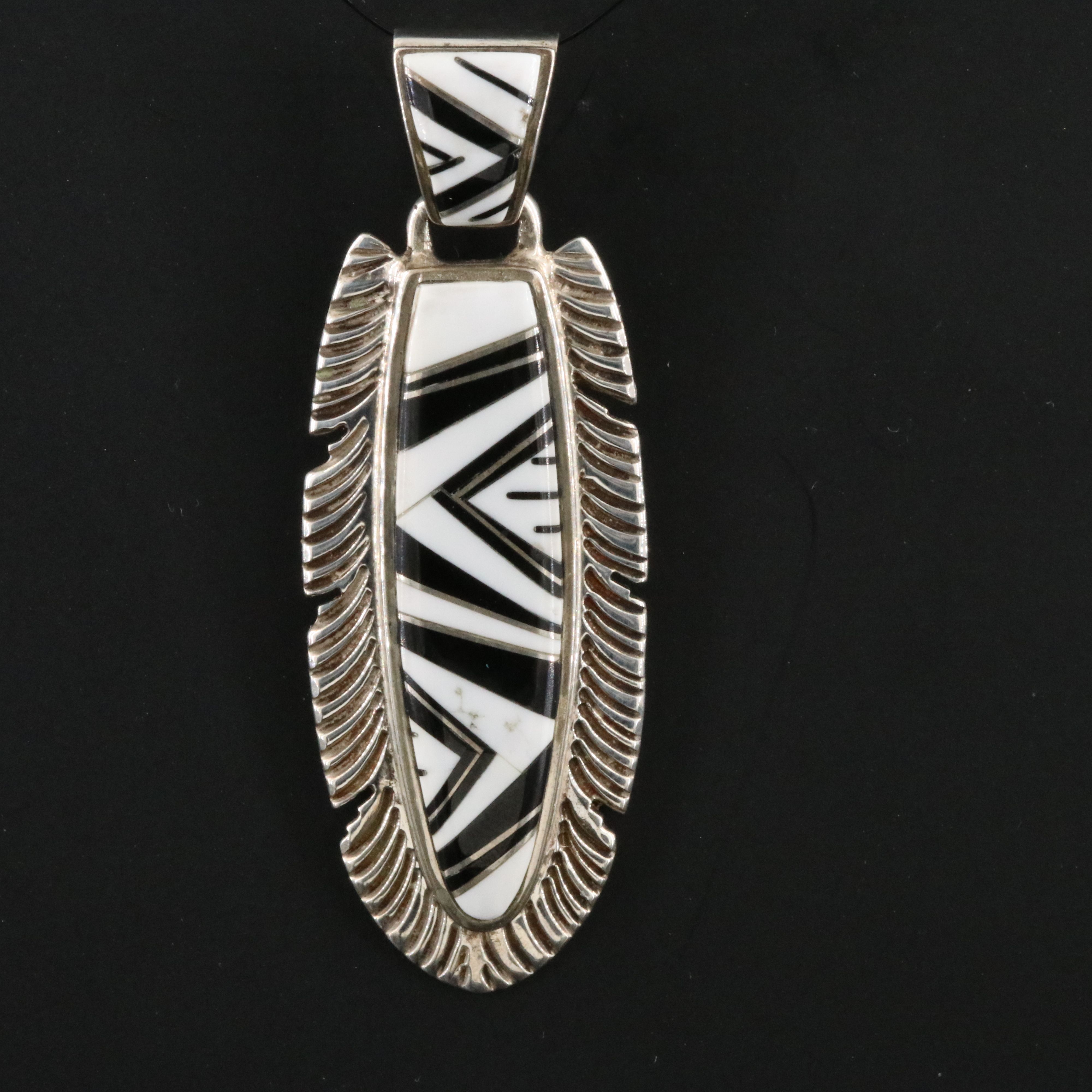 James Lee Navajo Diné Sterling Pendant with Southwestern Bracelet