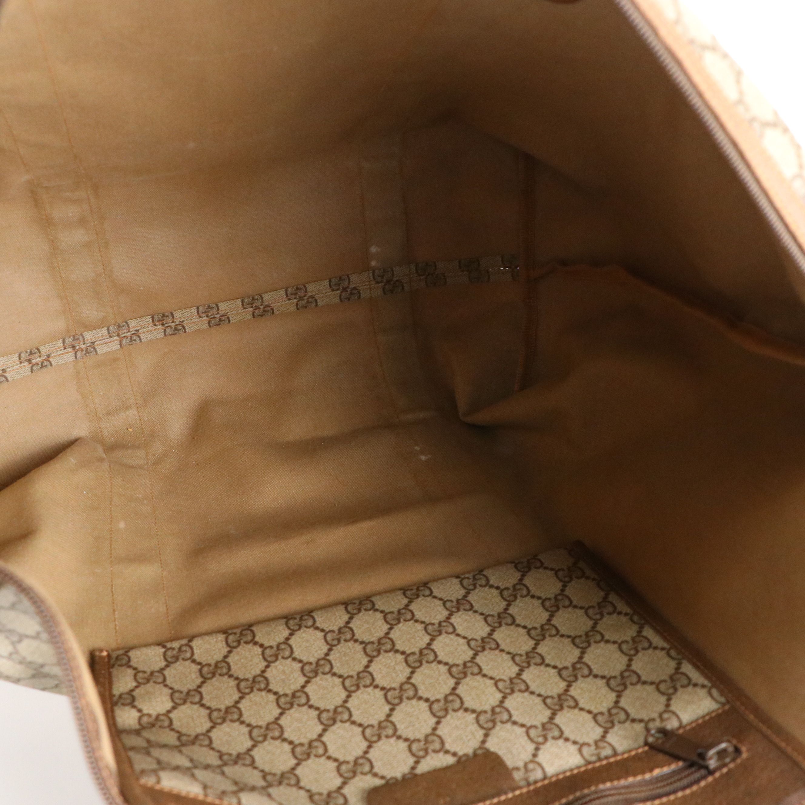 Gucci Accessory Collection Supreme Canvas, Web Stripe and Leather Weekender Bag